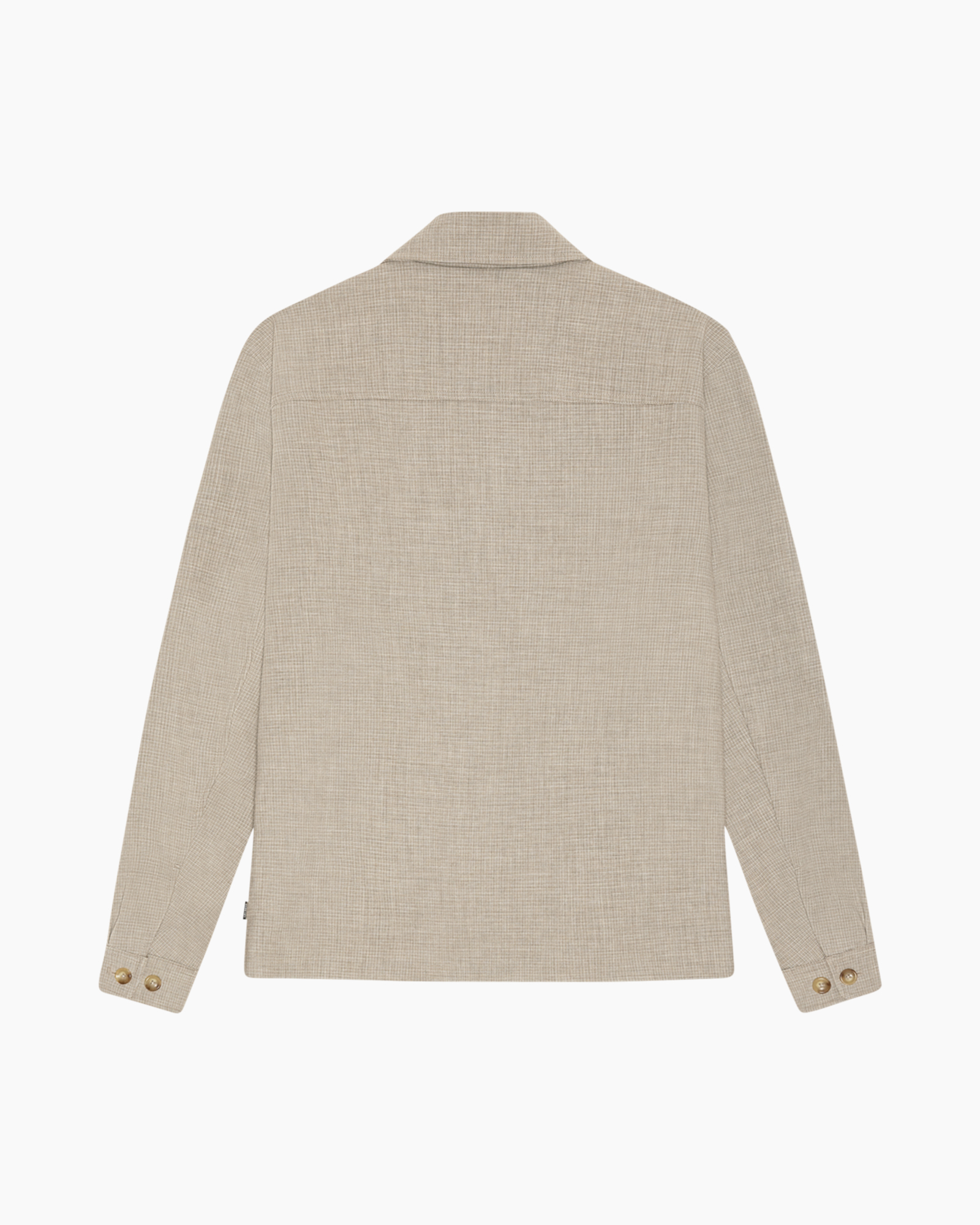 jacket, beige, woven, button-front, four-pocket