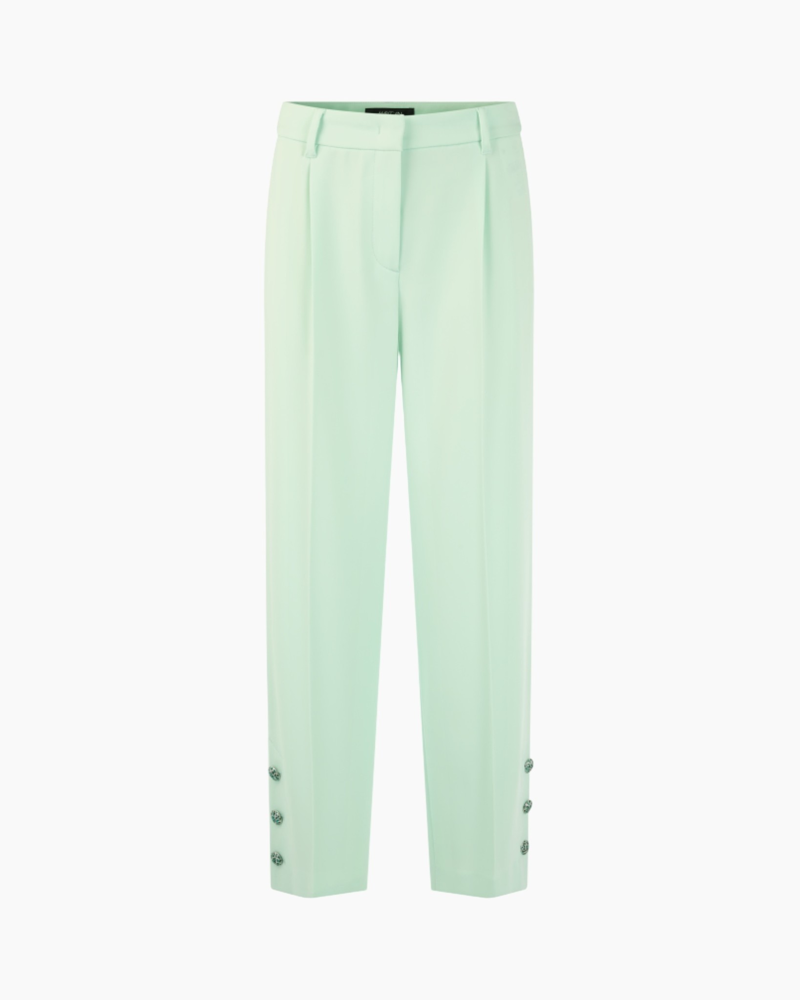broeken, tuxedo broek, geplooid, mintgroen, knopen manchetten