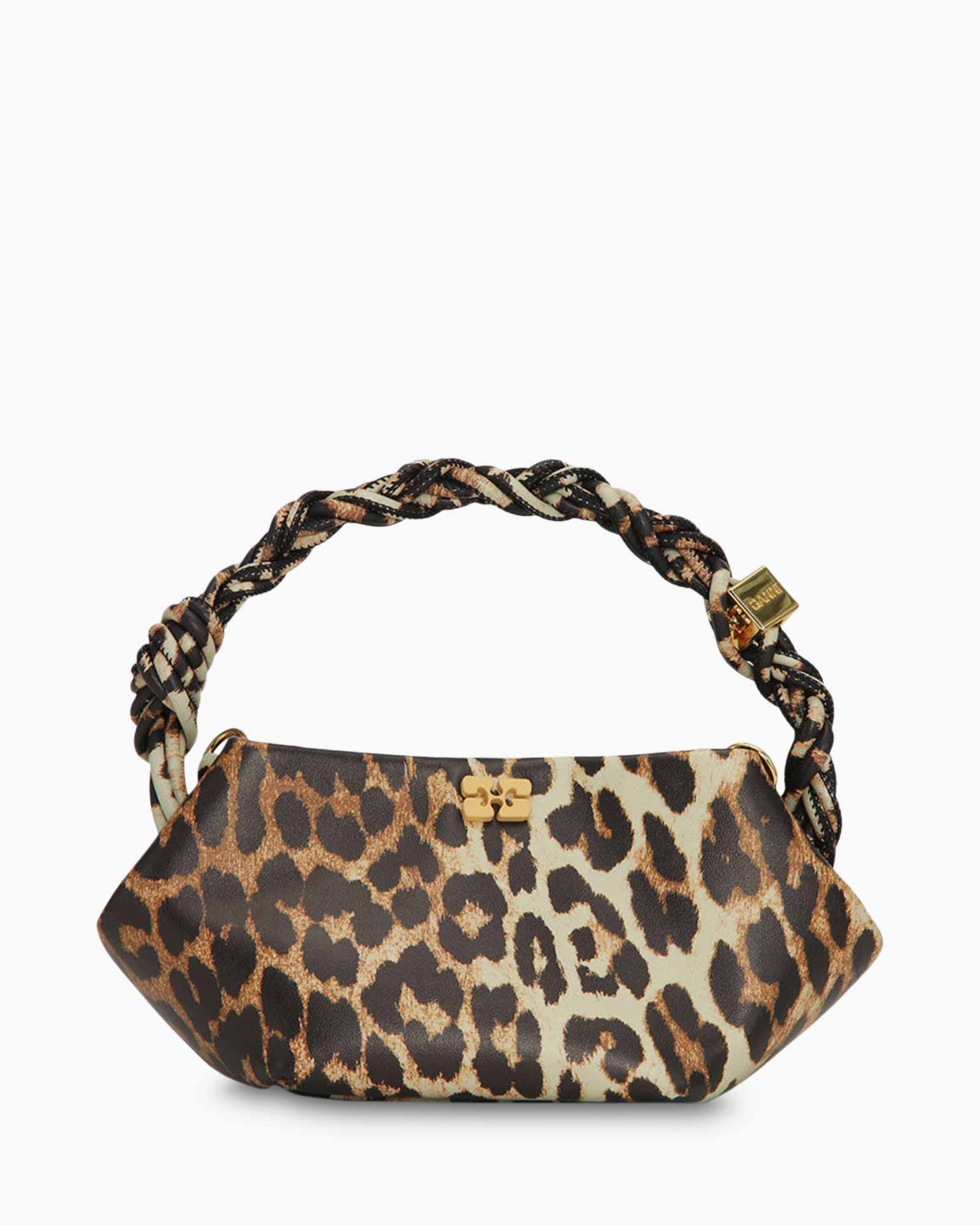 Crossbody Tas Bou Mini Print Bruin