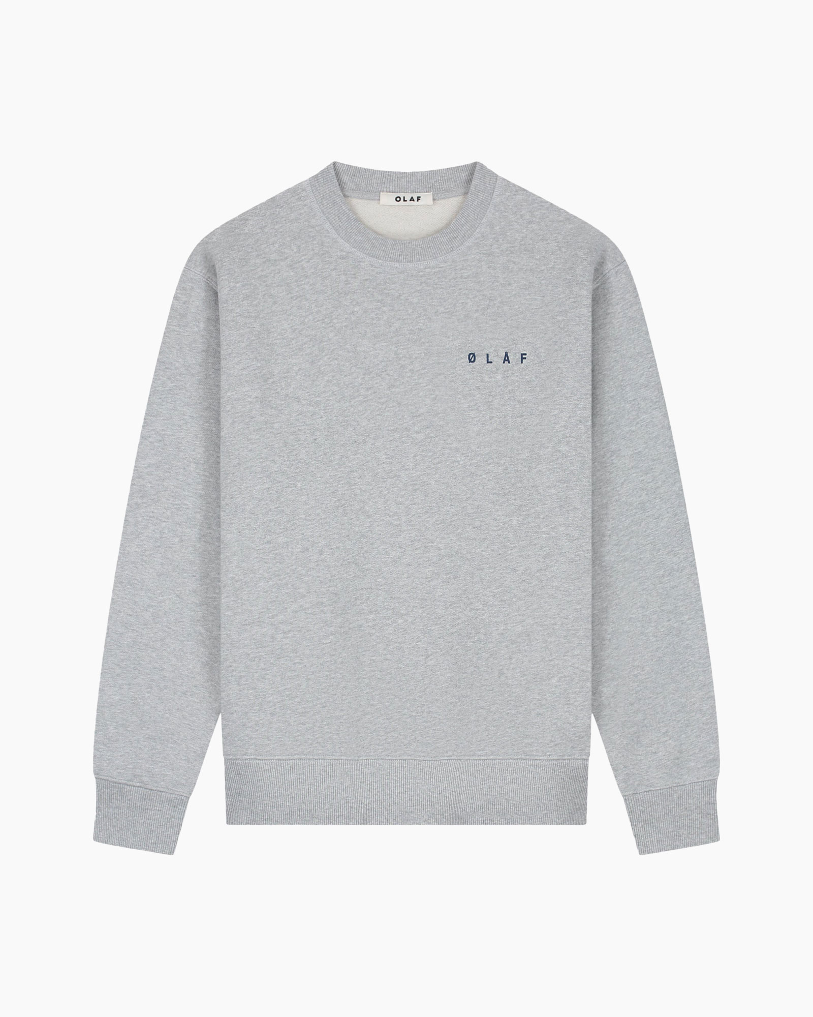 sweatshirt, crewneck, grijs, lange mouwen, logo-vrij