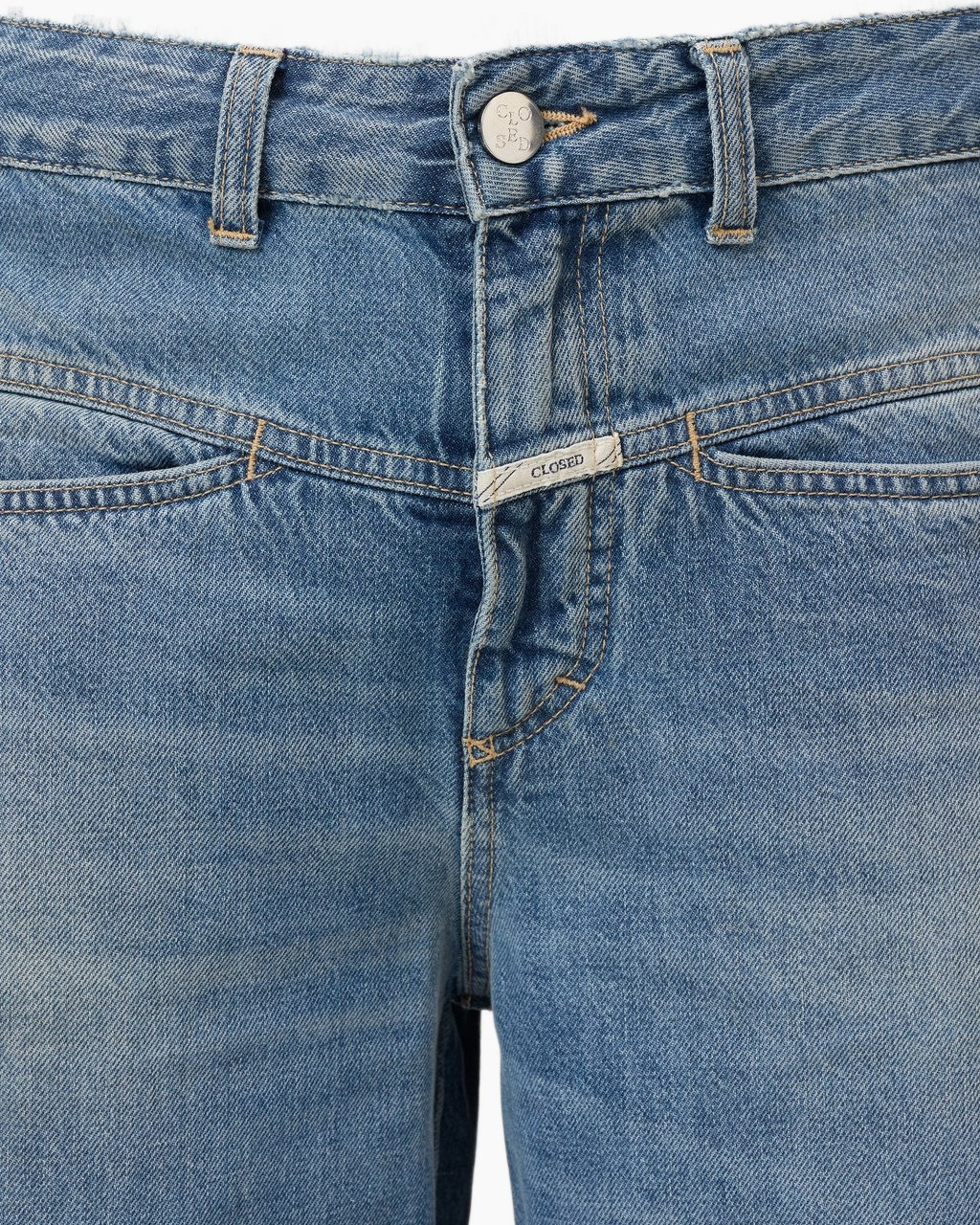 spijkerbroek, denim, rits, knop, gesloten label