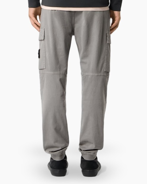 broek met cargovakken, slim fit, zakkenbroek, grijs, cargo zakken