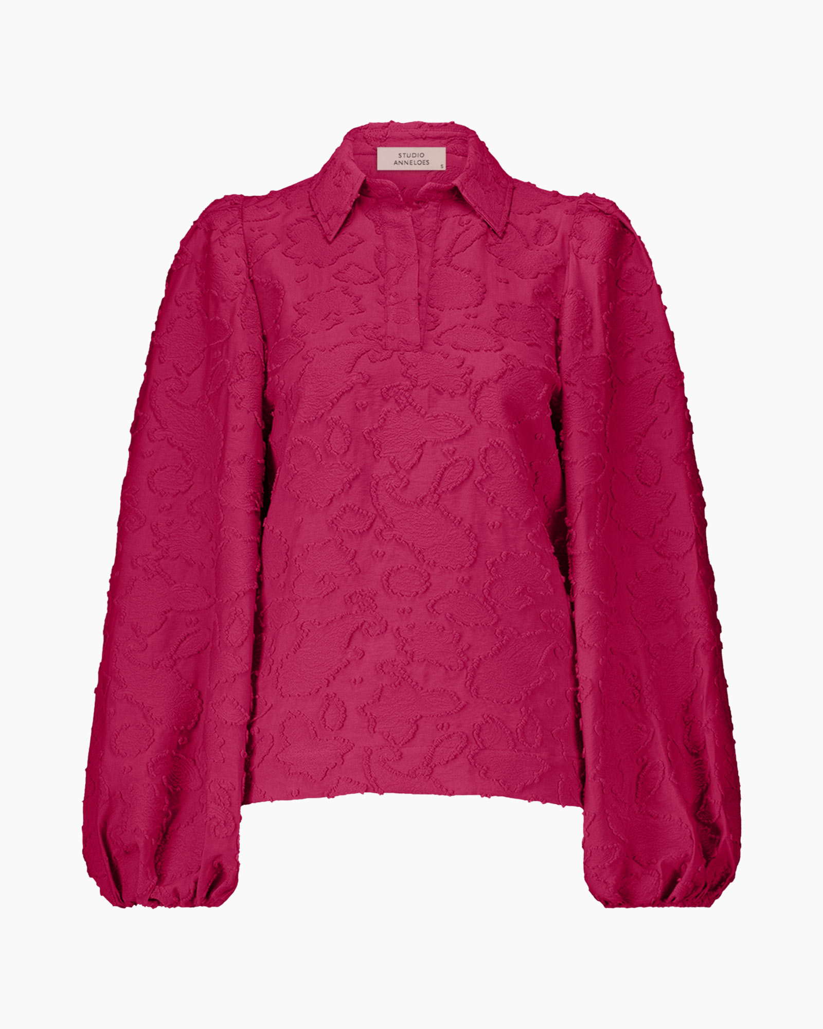 Top Rianne Jacquard Paars