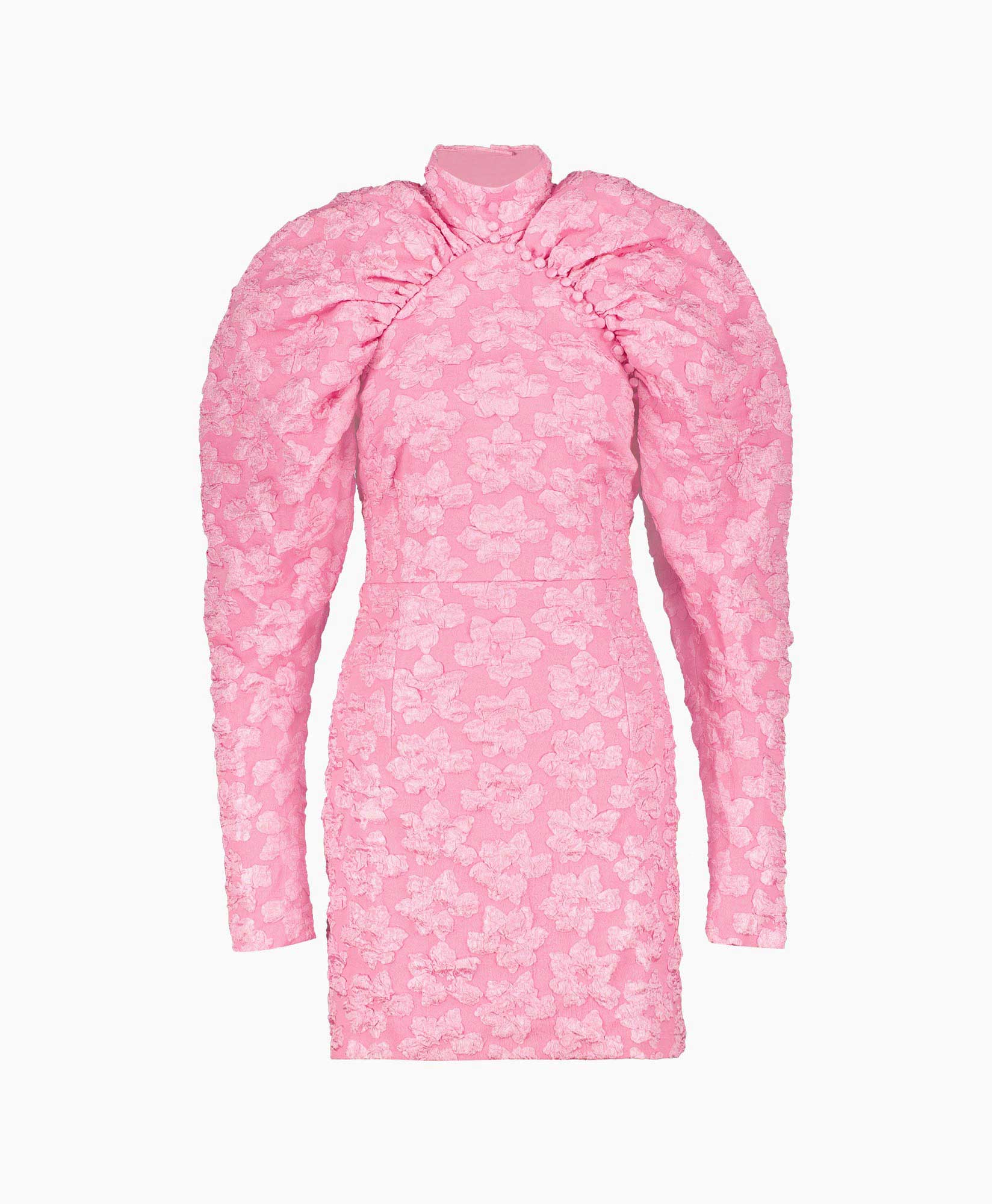 Rotate Mini Jurk Rt2392 Pink
