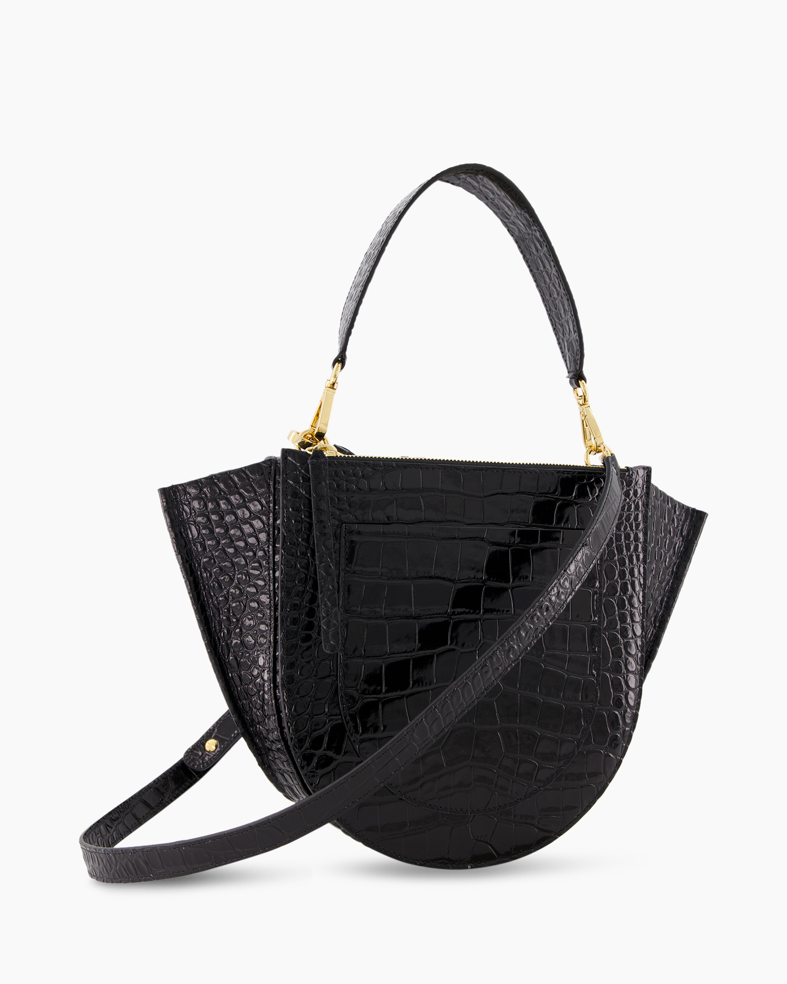 Crossbody Tas Hortensia Medium Zwart