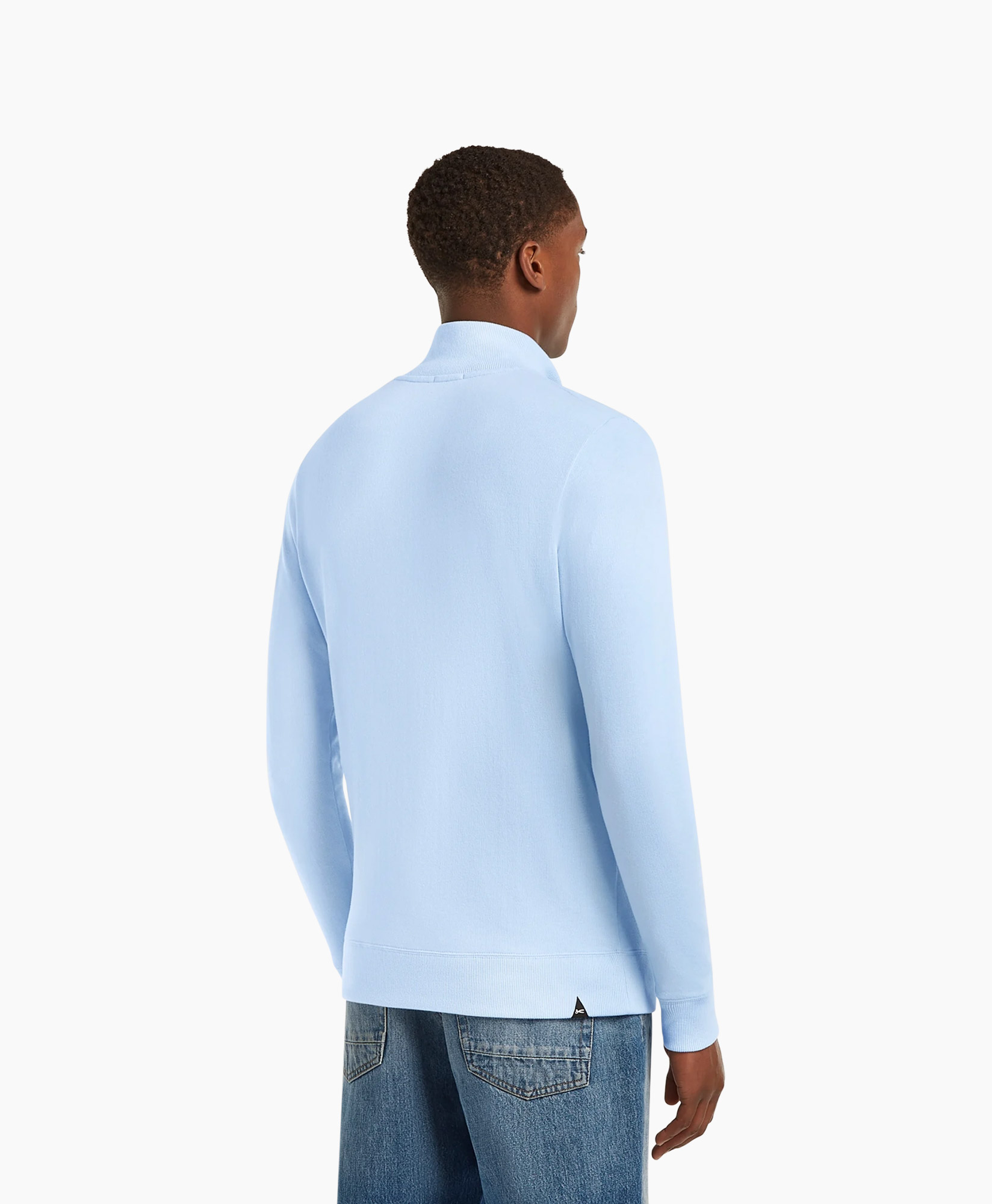 Pullover Roger Half Zip Cmj Blauw