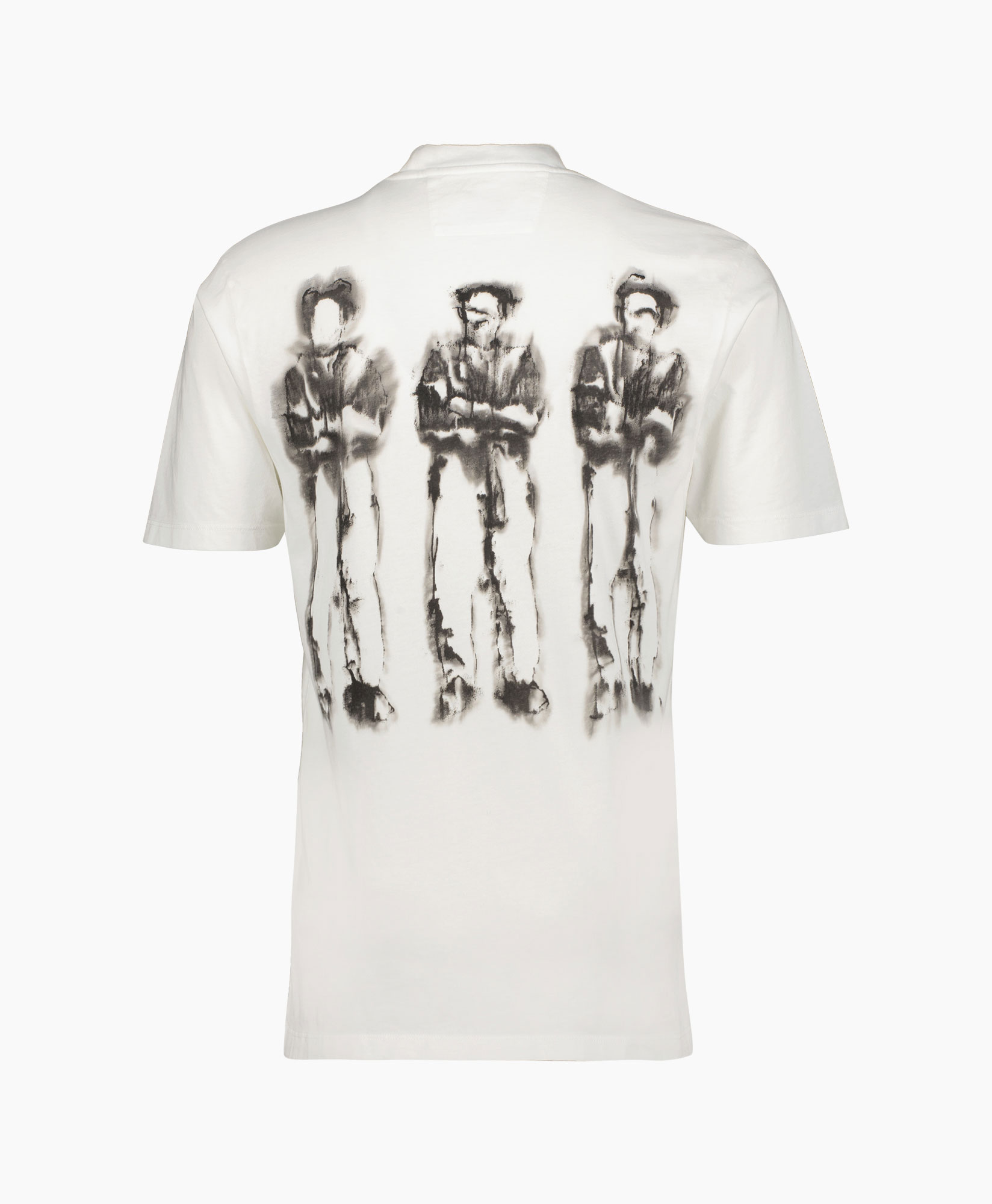 Cp Company T-shirt 14cmts346a-005431g Wit dessin