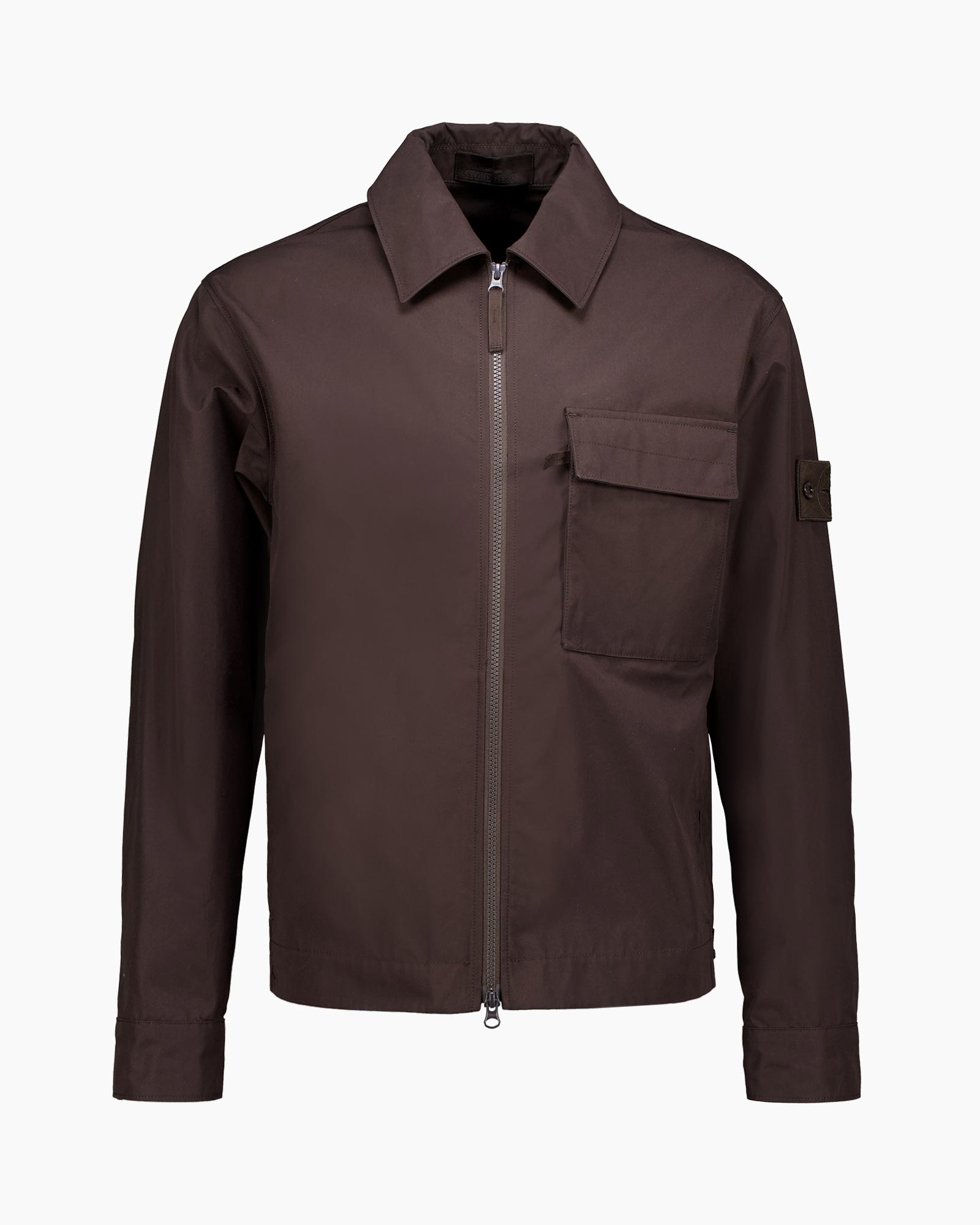 Stone Island Overshirt Ghost 1200018 S00 Donker Bruin