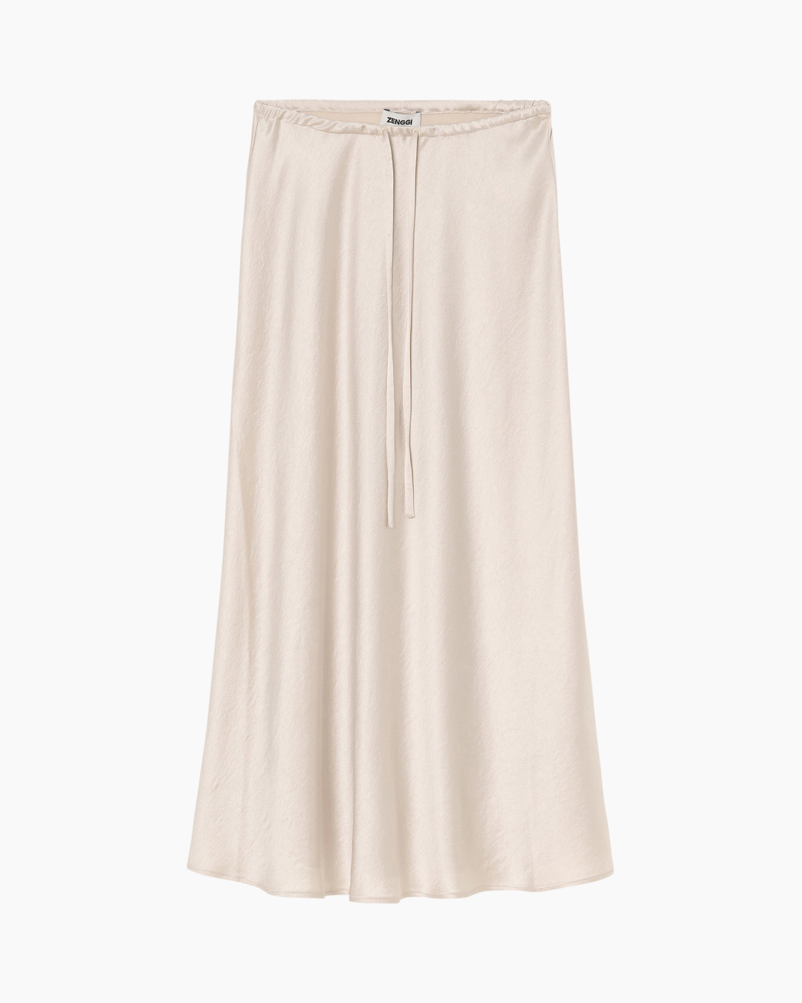 skirt, maxi, beige, drawstring, soft fabric