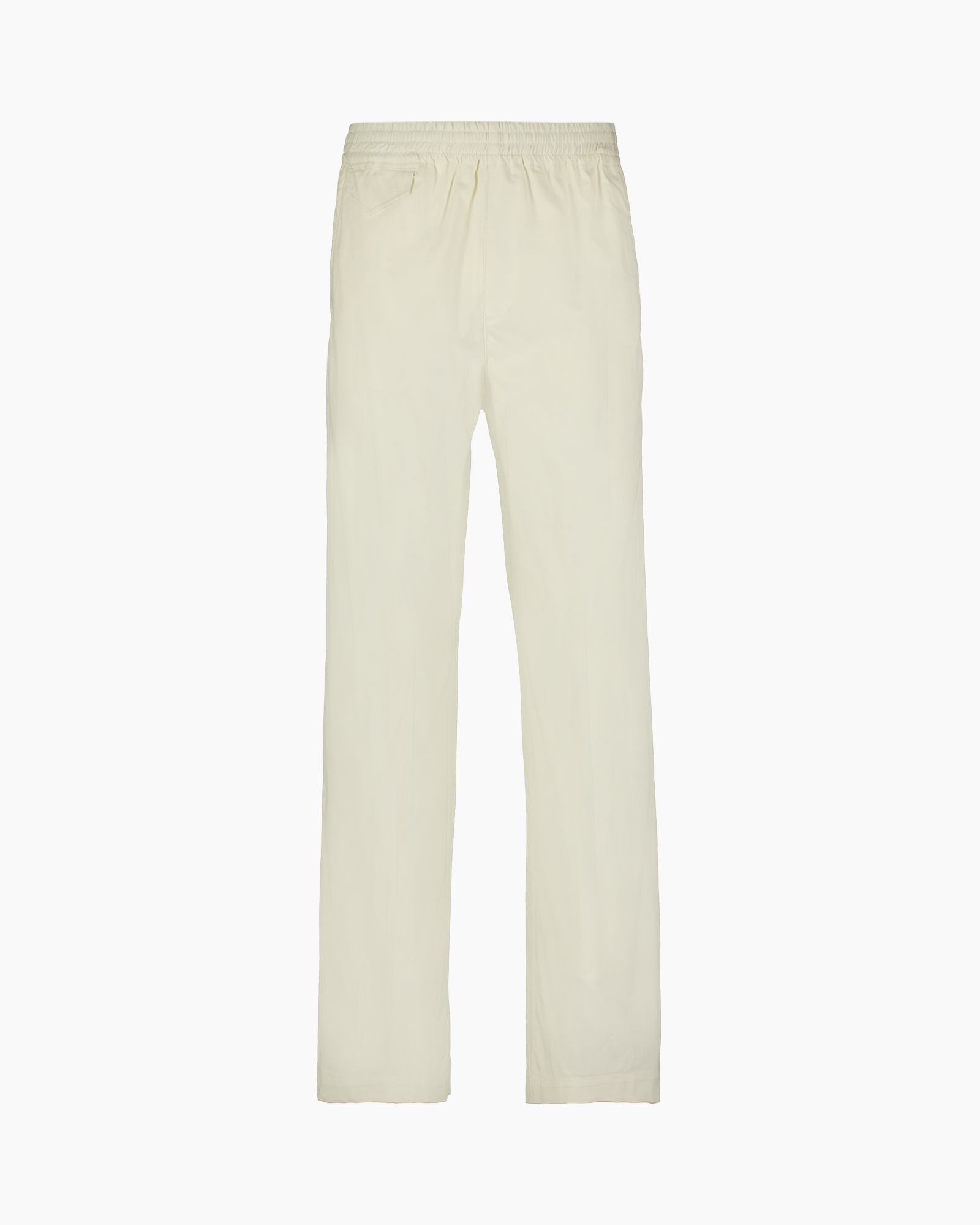 broek, broeken, crème, elastische taille, zak