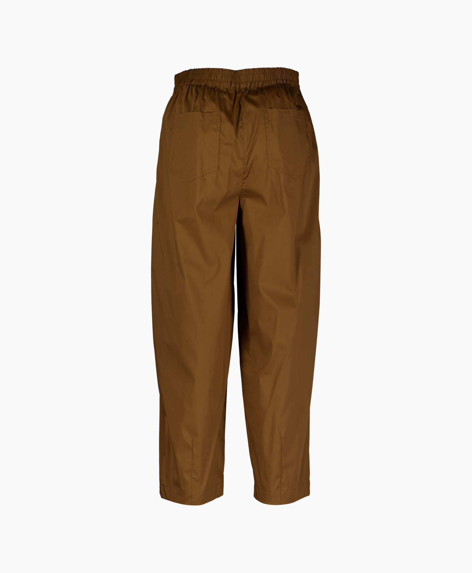 broek, broeken, bruin, elastische taille, zakken