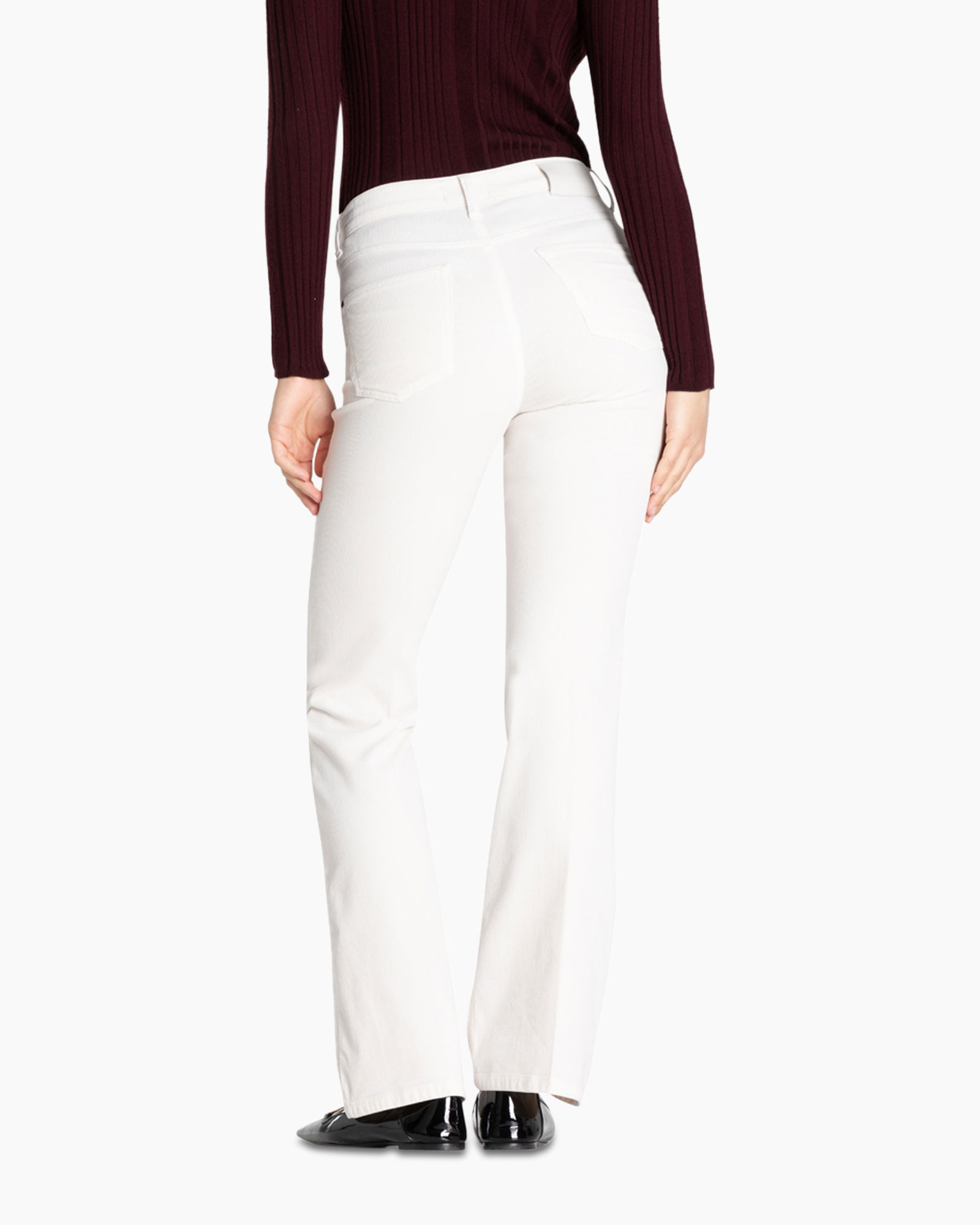 Broek Paris Flared Off White
