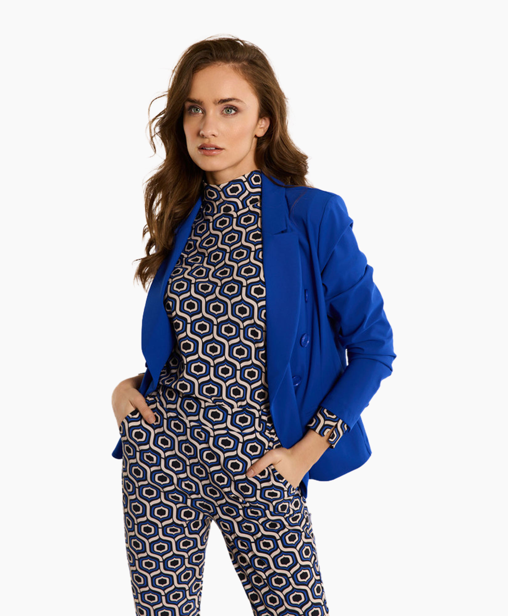 Blazer Imari Bonded Blauw