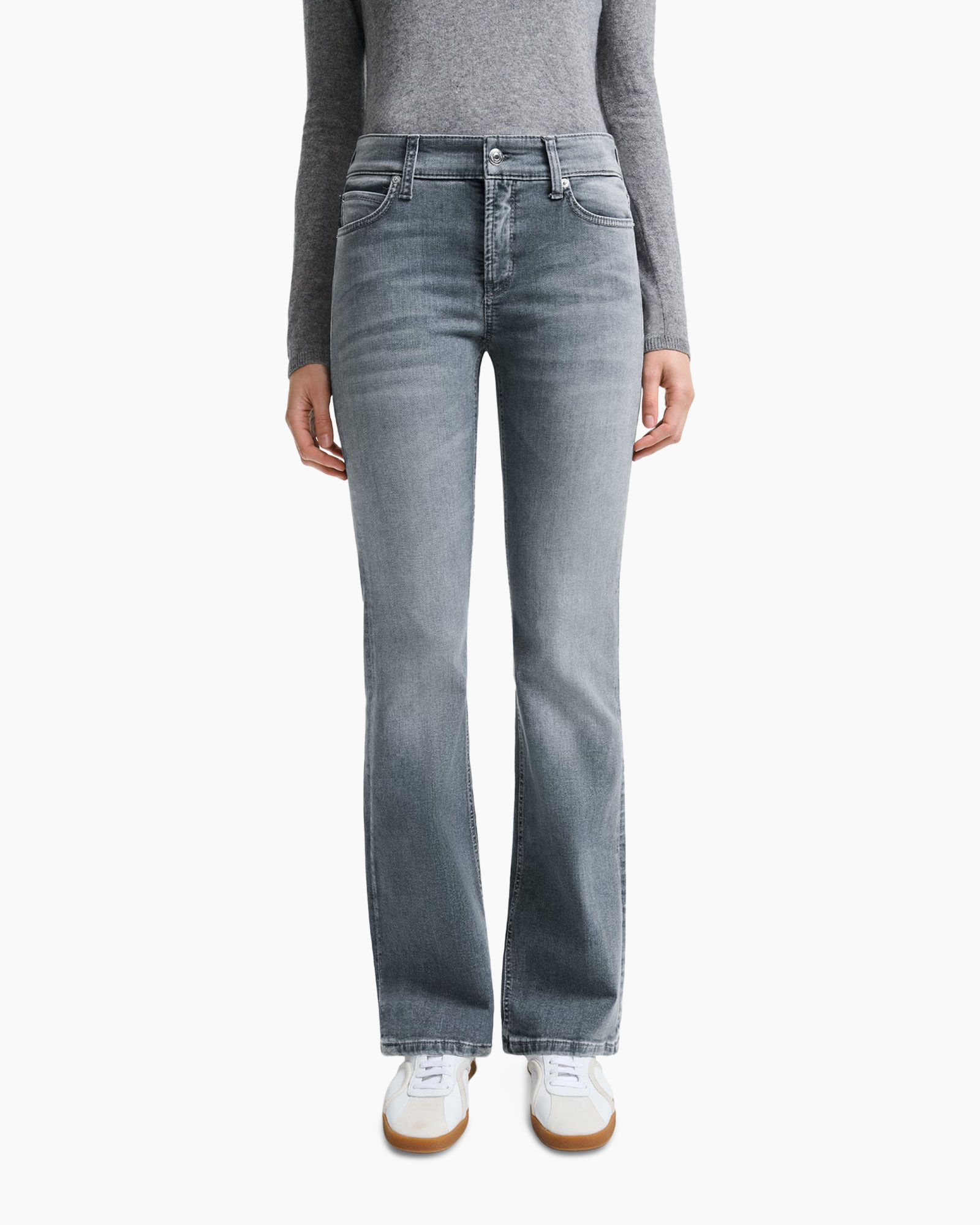 Broek Paris Flared Grijs