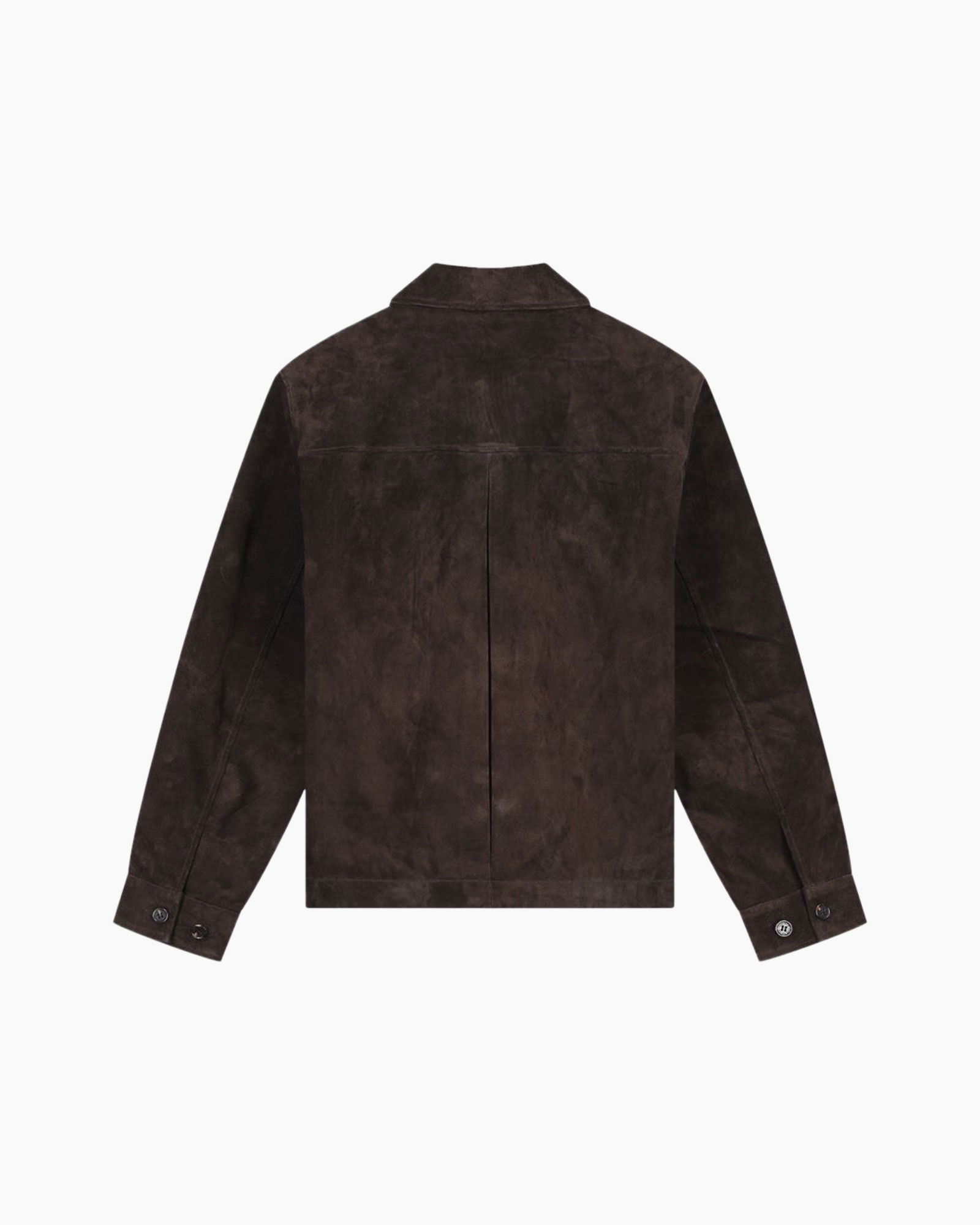 jas, katoenen jas?, donkerbruin, rugge/textuur, rugged achterkant