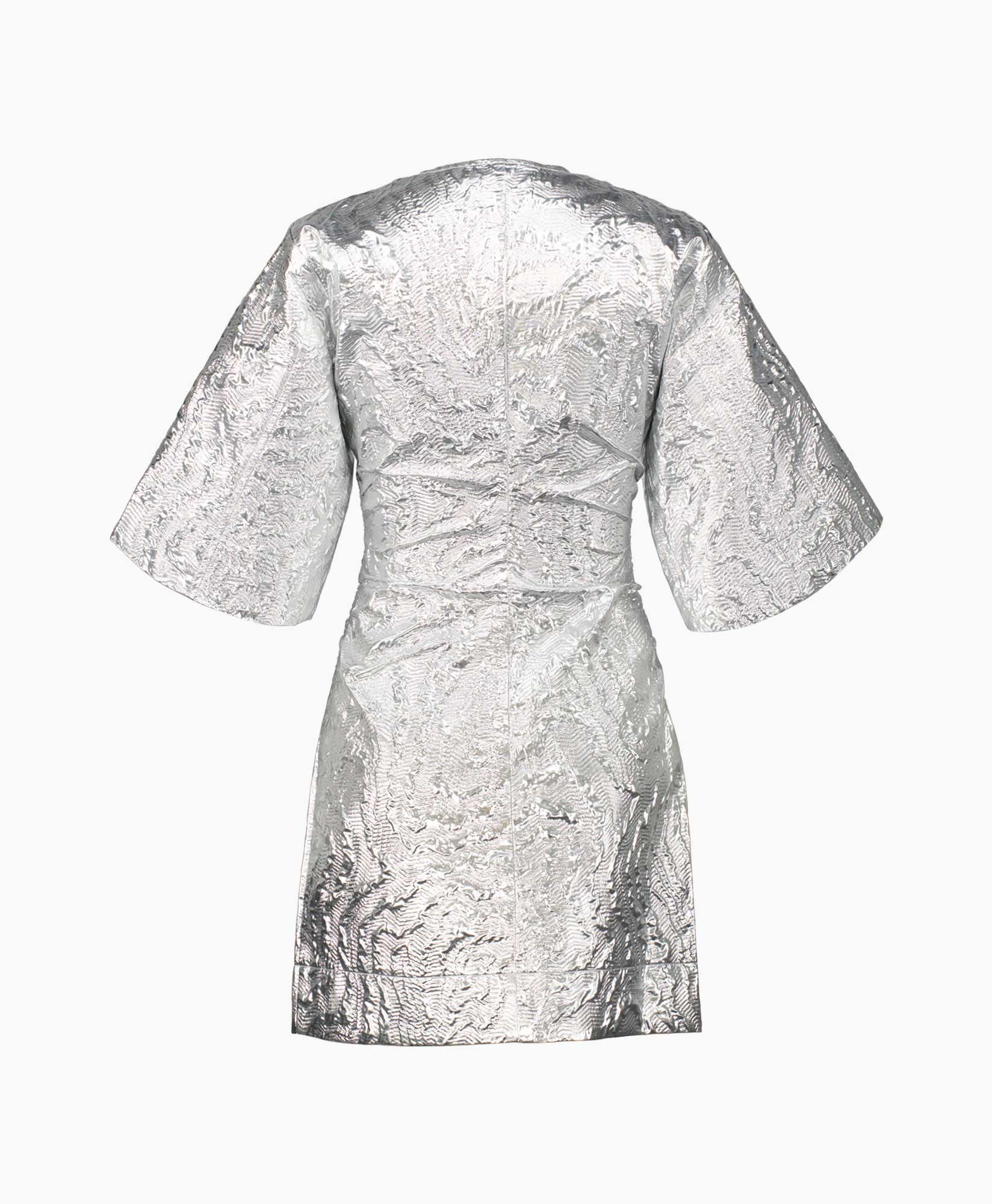Ganni Mini Jurk F7811 Zilver