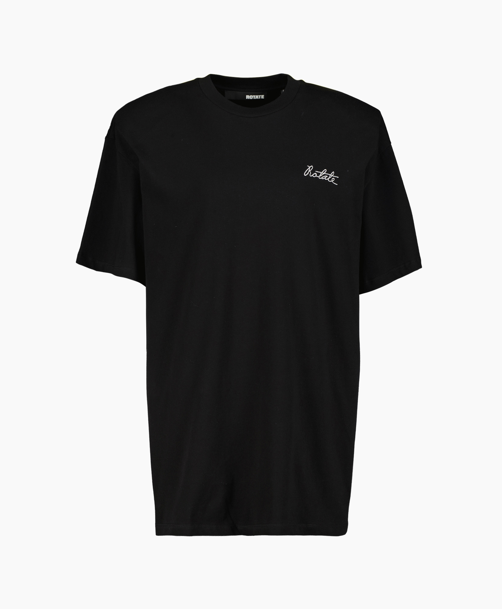 T-shirt Korte Mouw Oversized Logo Zwart