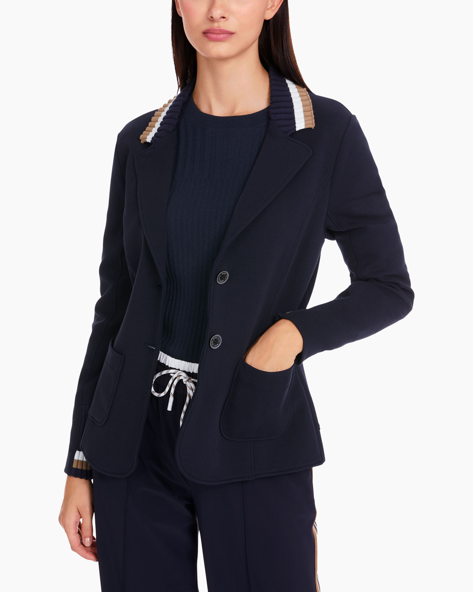 Marc Cain S Sports Midnight Blue Sporty Jacket QS 31.04 J22 395 main image 0