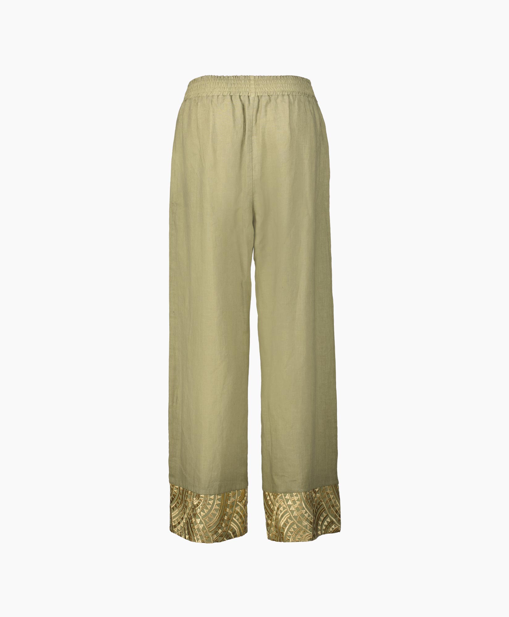 Pantalon New All Over Elastic Waistband Goud
