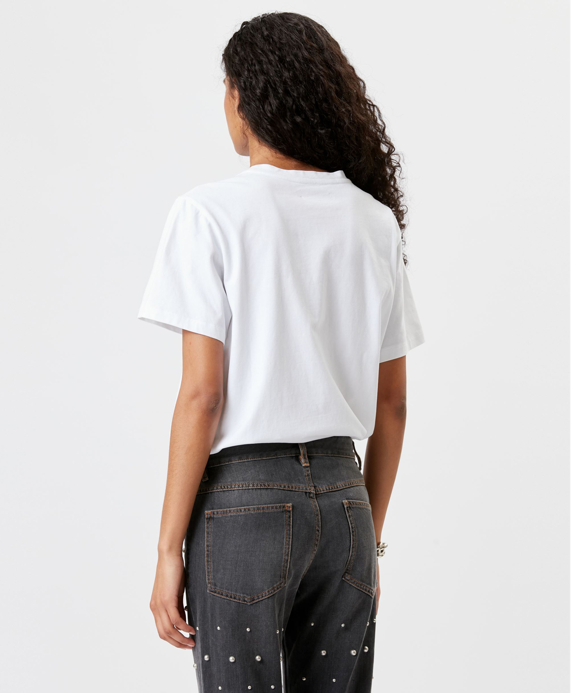 Marant Étoile T-shirt Korte Mouw Zewel Wit