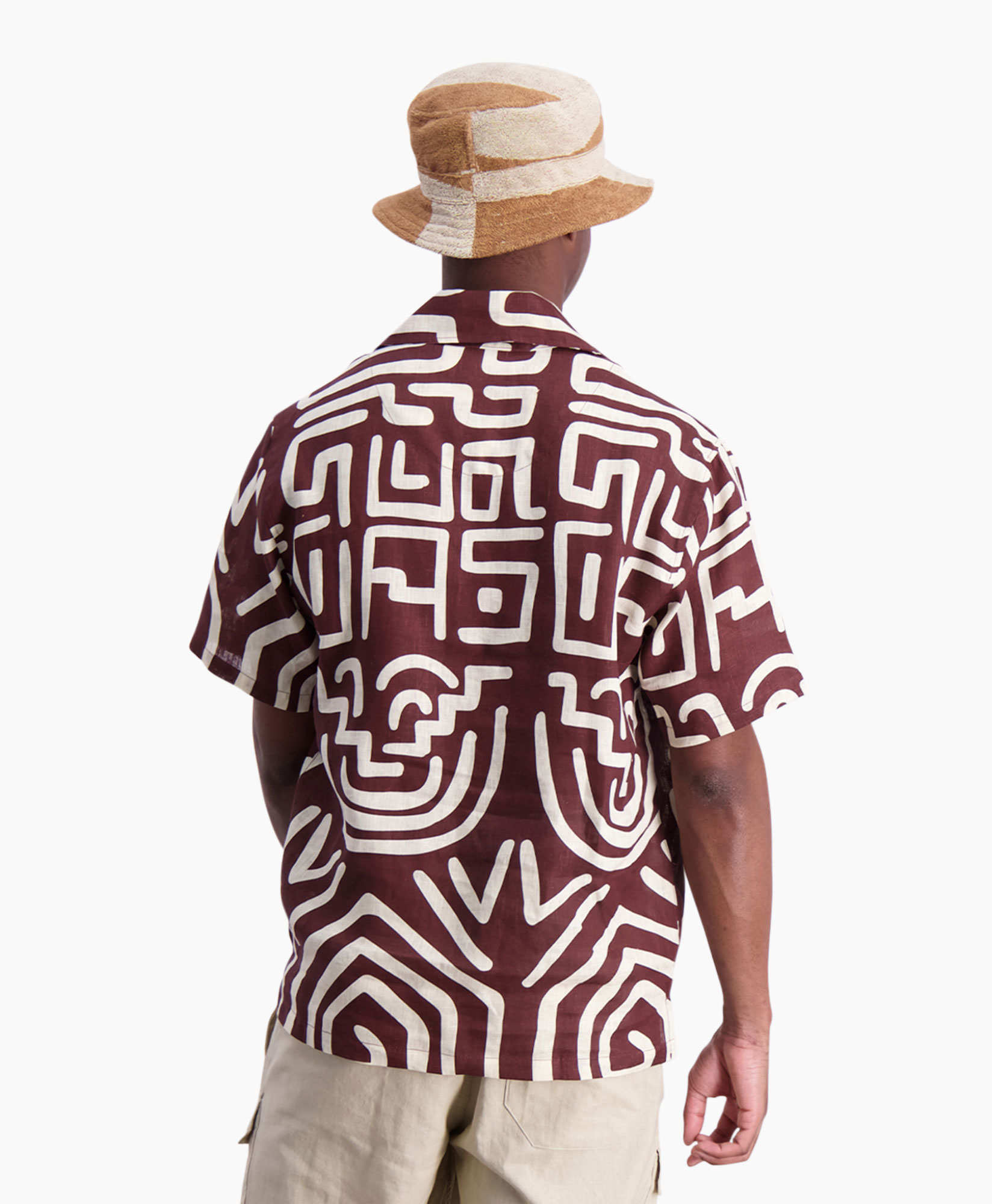 Oas Overshirt Kalahara Girona Linen Print + 2 Kleurig