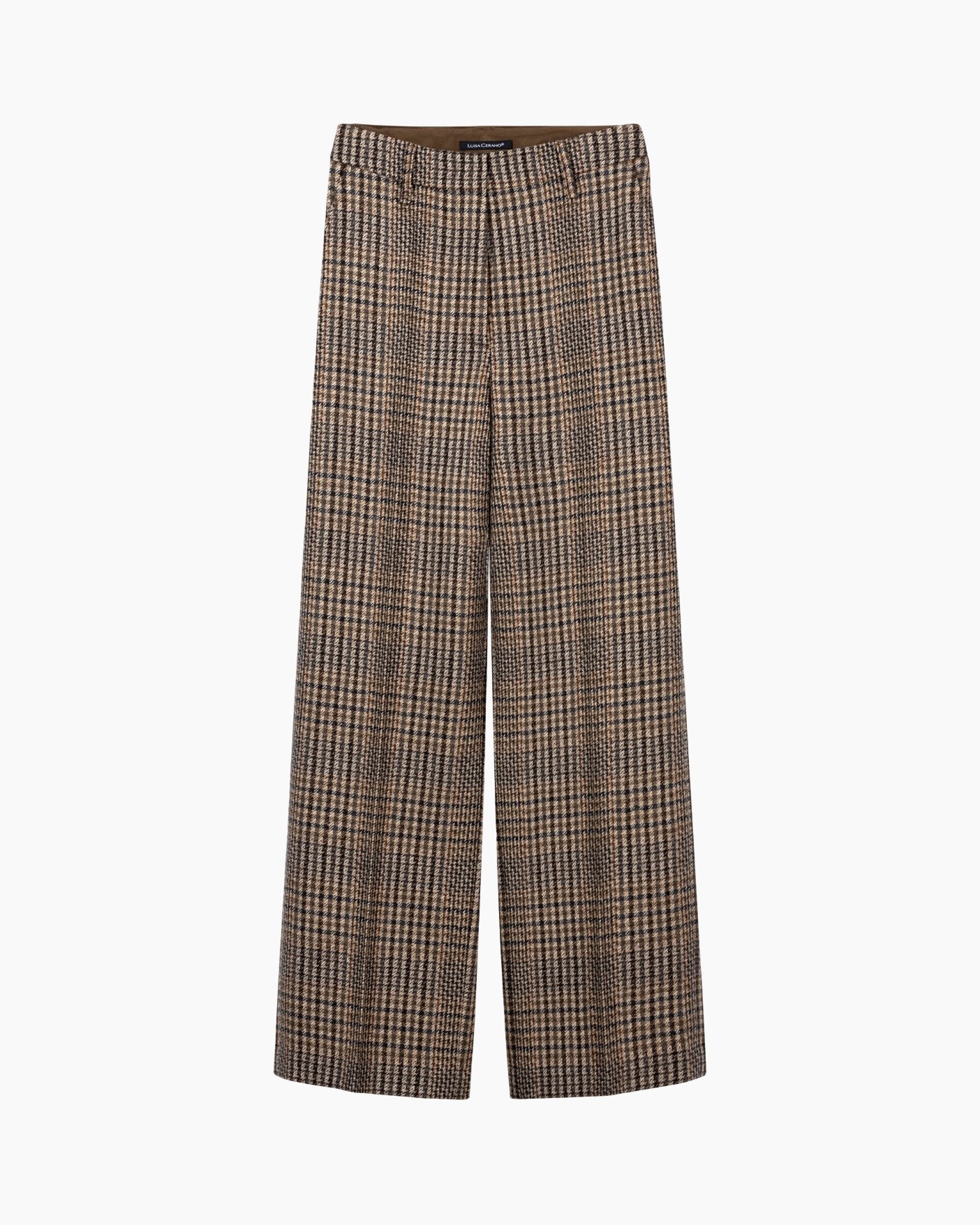 broek, ruitvormig ruit, gecheckt, wijdedelig, tweed