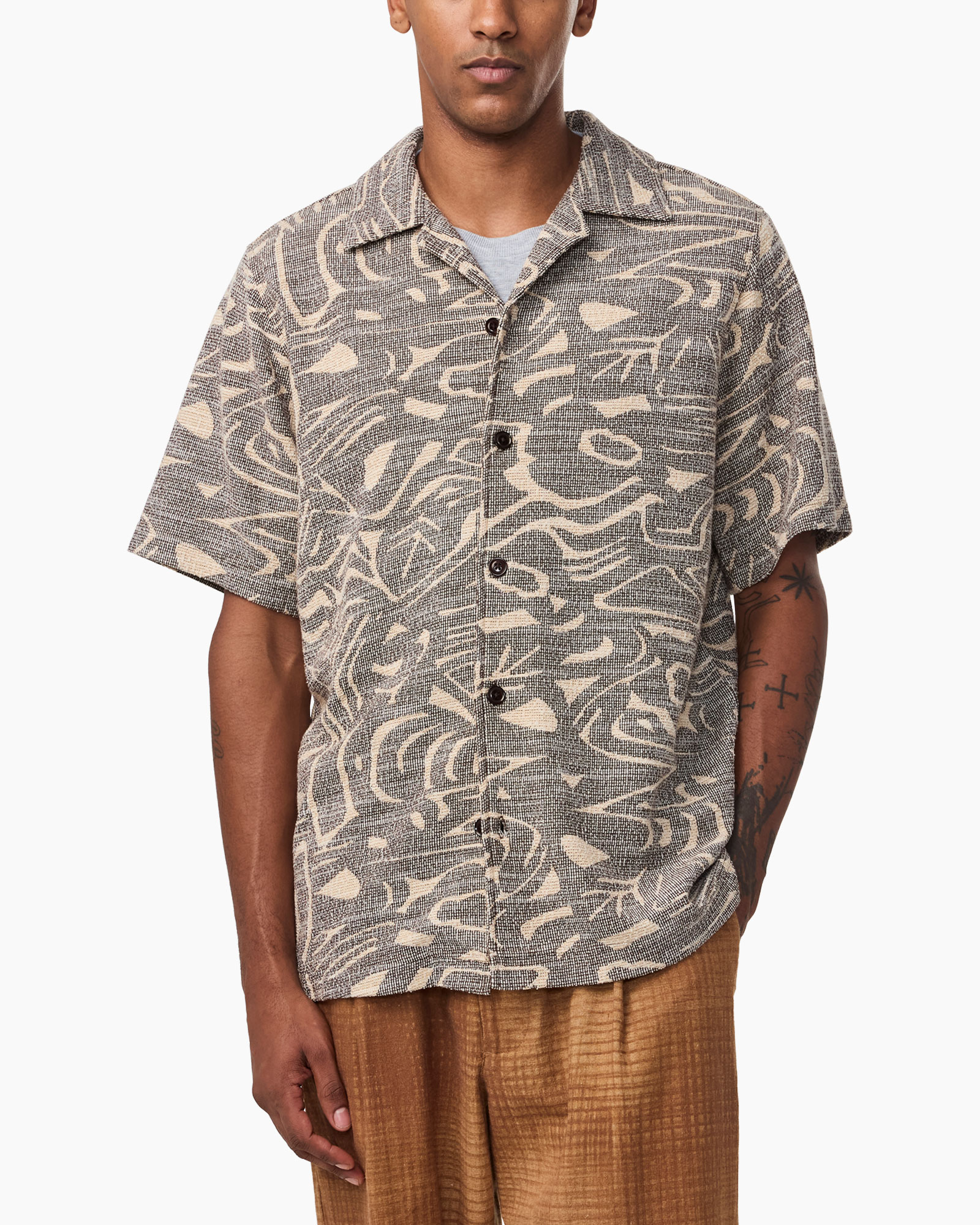 Overhemd Julio Ss Shirt 3420 Print + 2 Kleurig