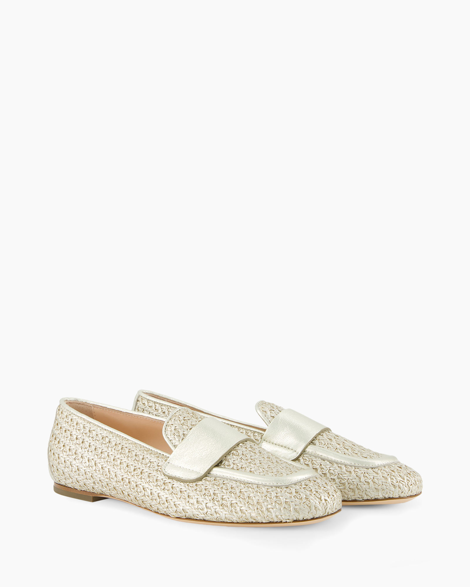 Loafer Sheryl Raffia Goud