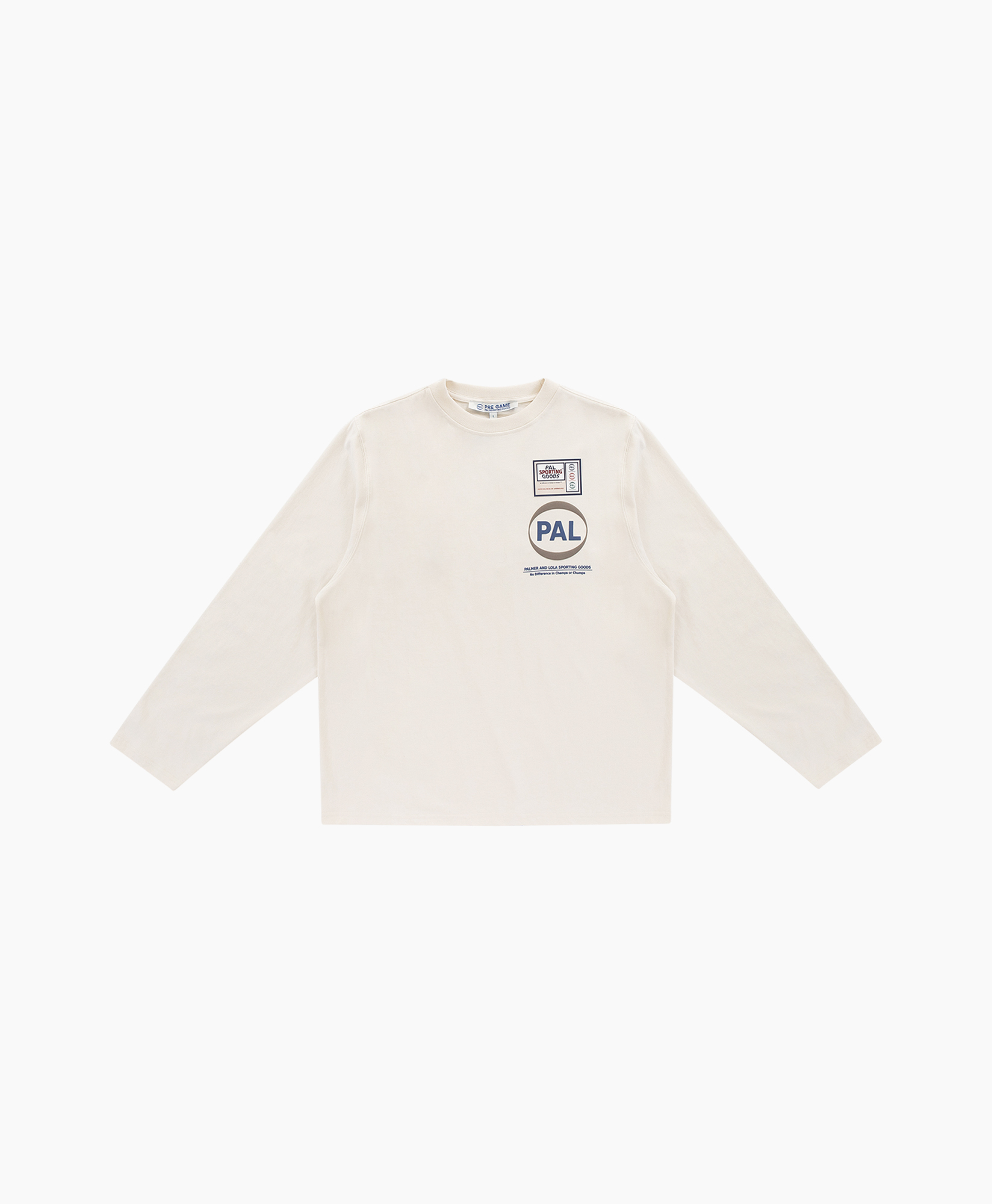 lange mouw, beige, grafisch, kraag, patch