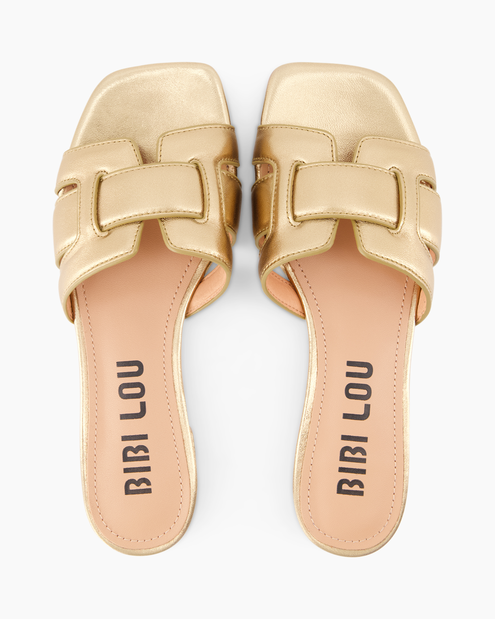 fitness/et, slides?, gouden, metallic, open-toe