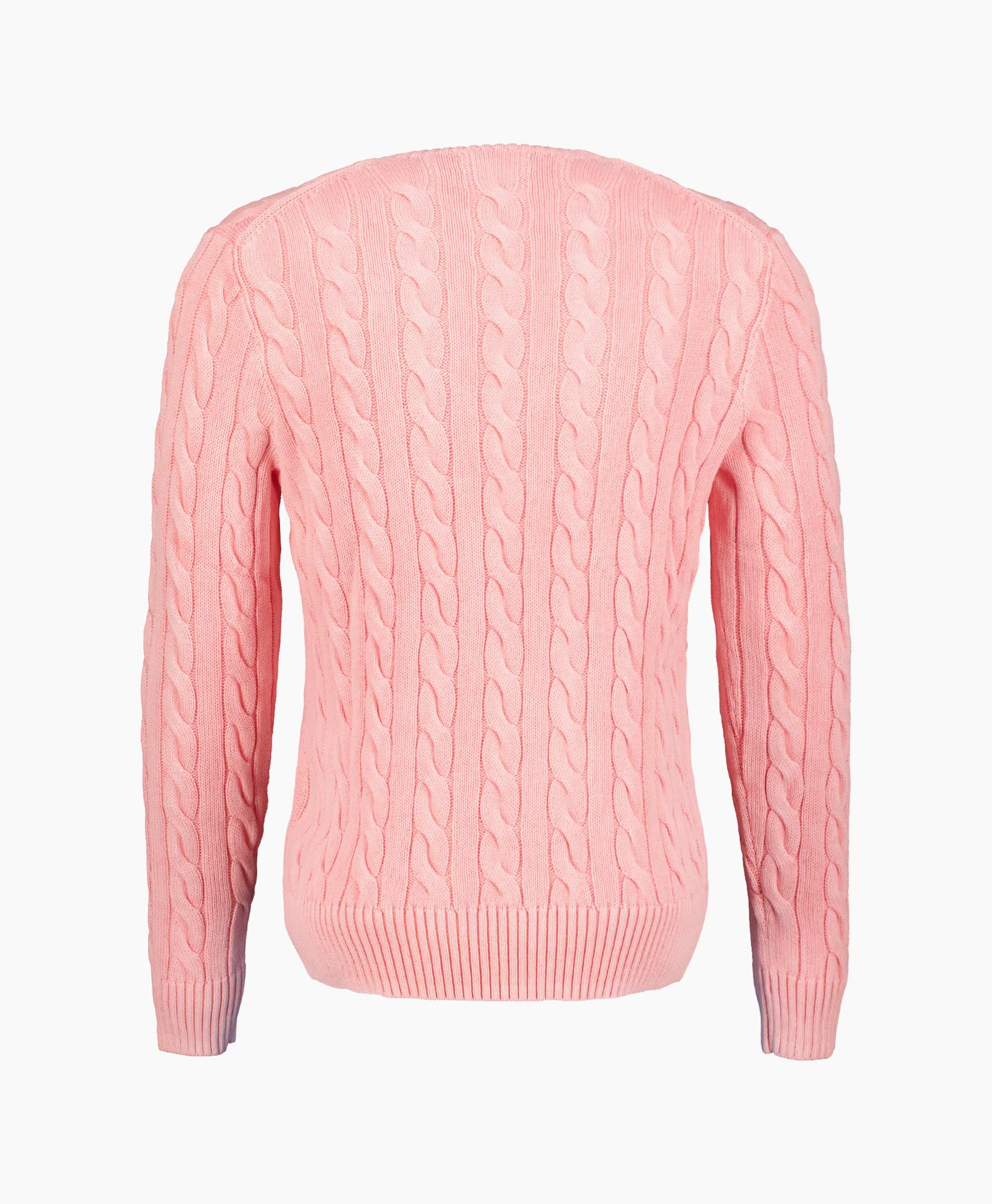 Pullover Cotton Cable Knit Rose