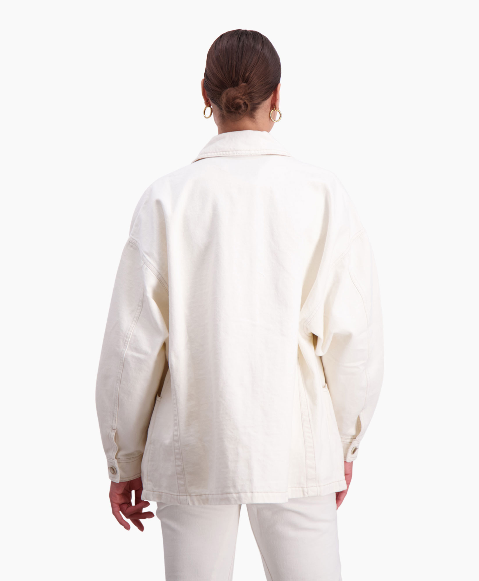 Closed Jack Jacket With Seaming Details Off White