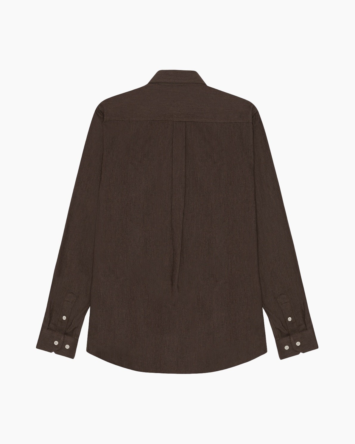 shirt, button-down, bruin, corduroy, lange mouw