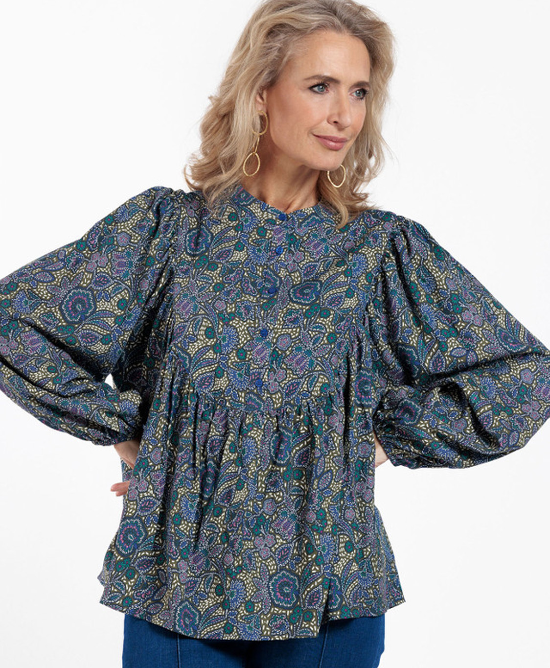Studio Anneloes Blouse Flori Flower COMBO L