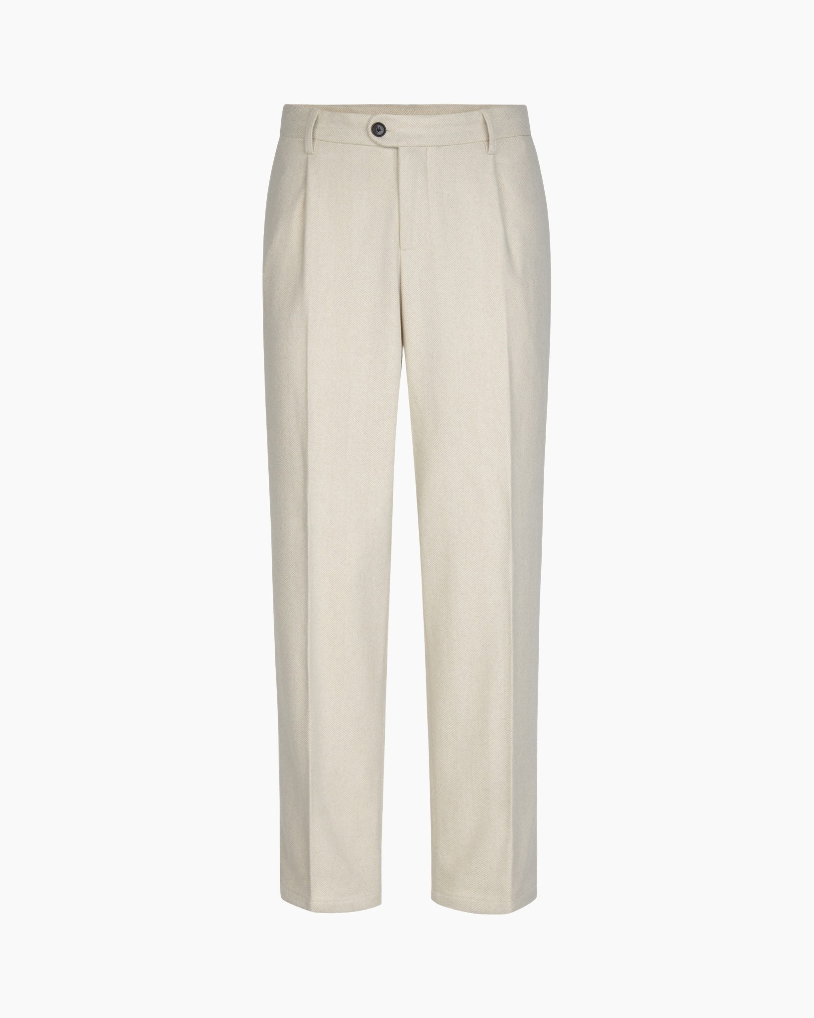 broek, broeken, beige, hoge taille, plooien