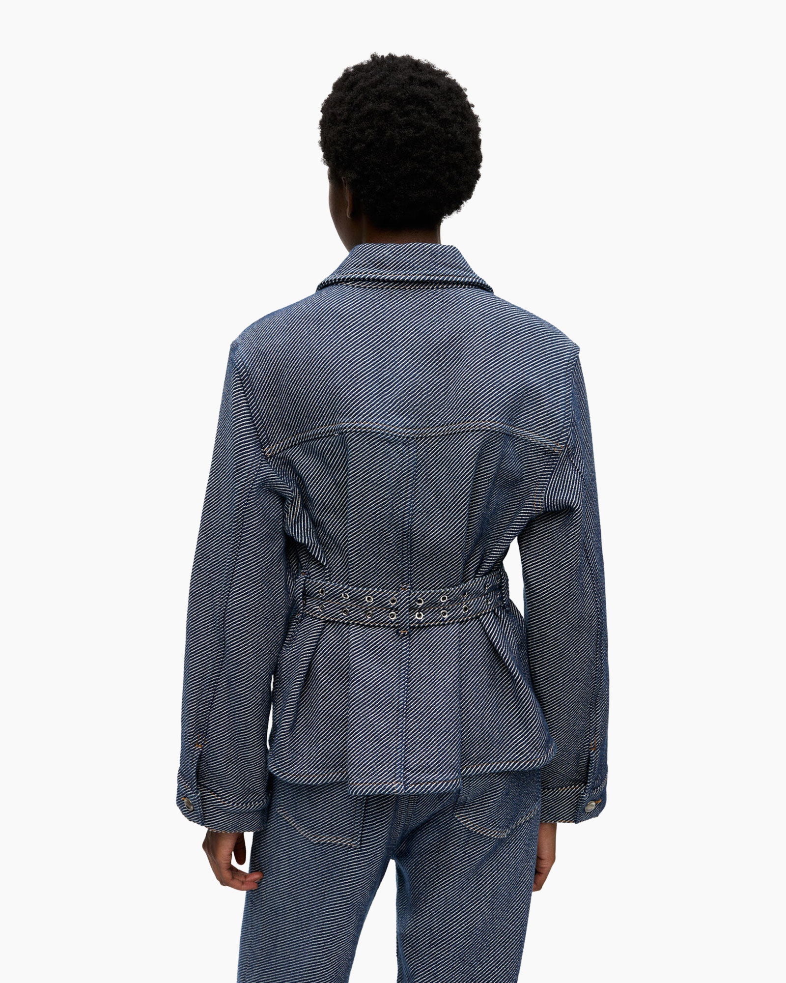 Spijkerjas Heavy Twill Denim Short Blauw
