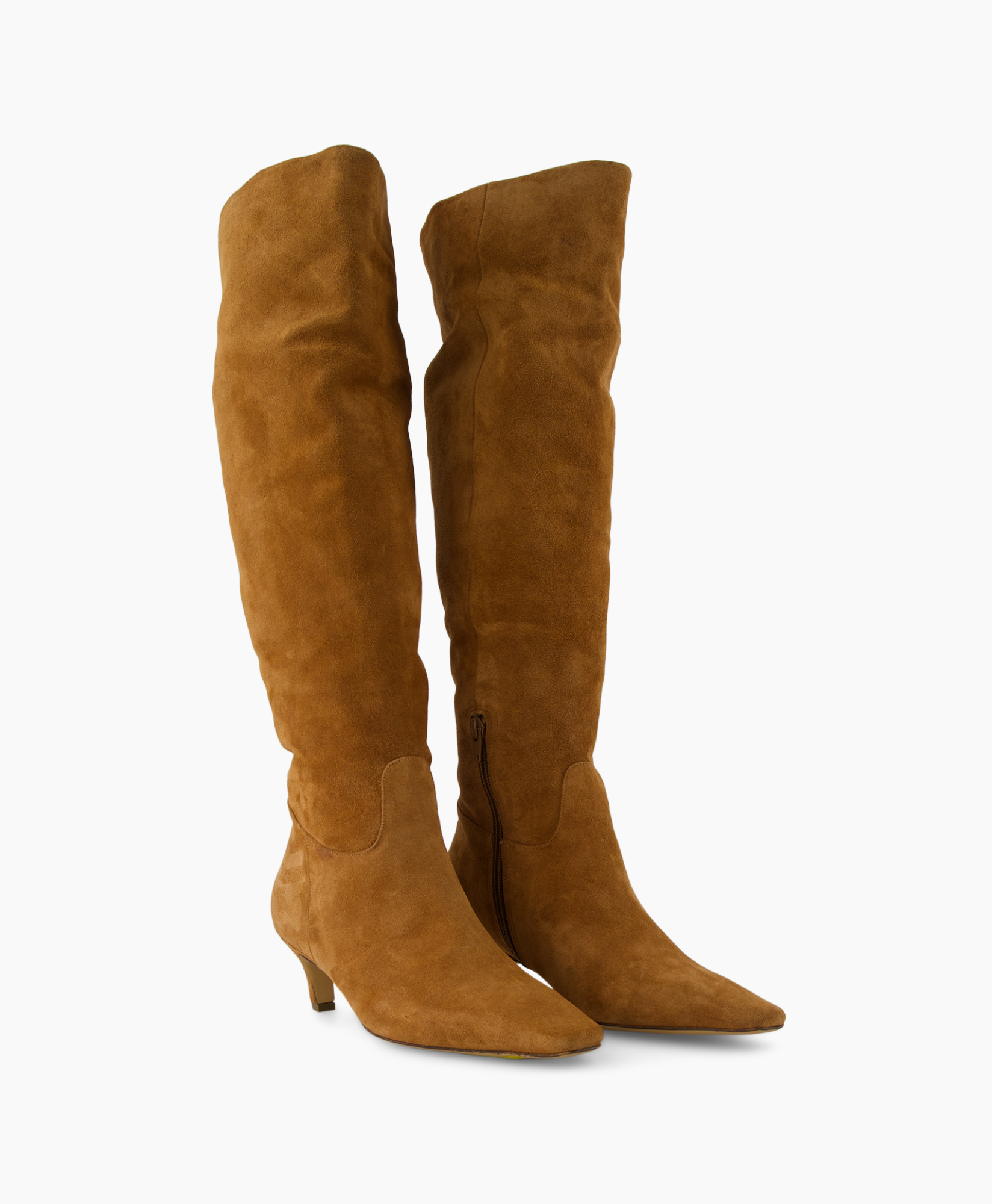 Lange Laars Suede Leather Bruin