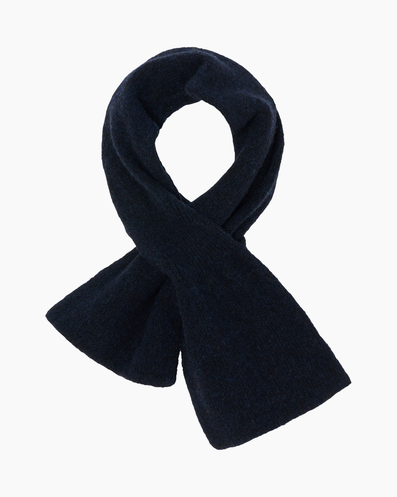 sjaal, gebreide sjaal, marineblauw, donkerblauw, lussen sjaal