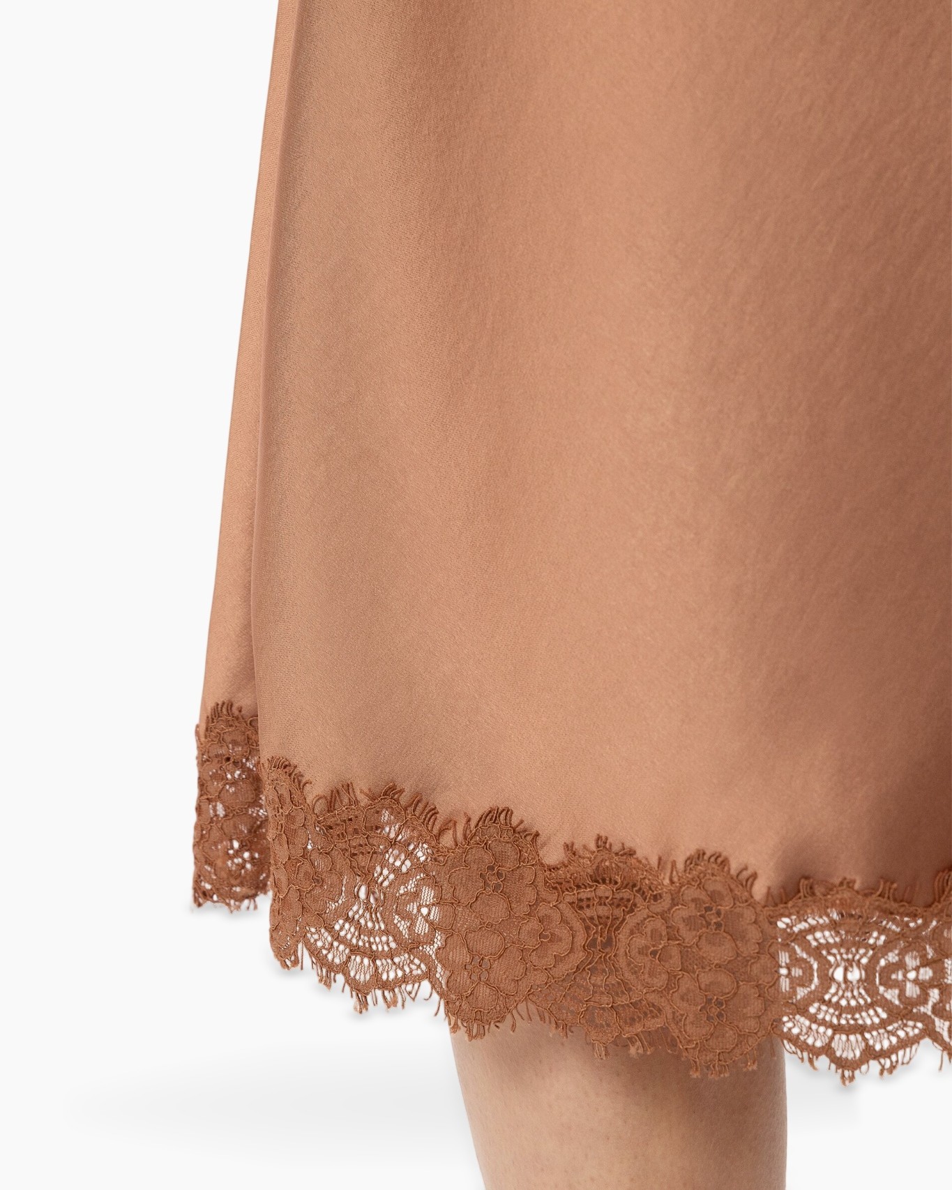 beige, randloze rand, kantenrok, gladde stof, rokkenrand