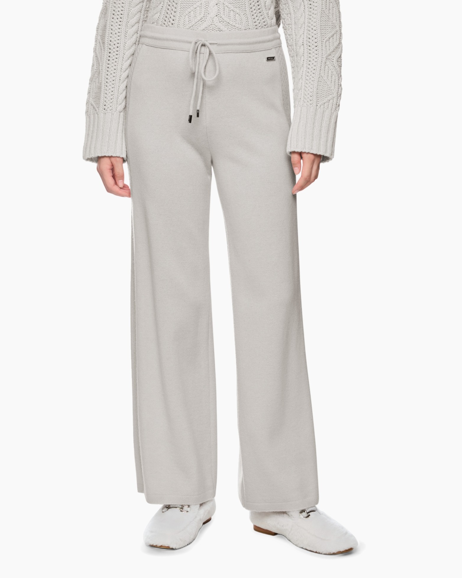 broeken, wijd uitlopend, traningsbroek, touwkoord, beige