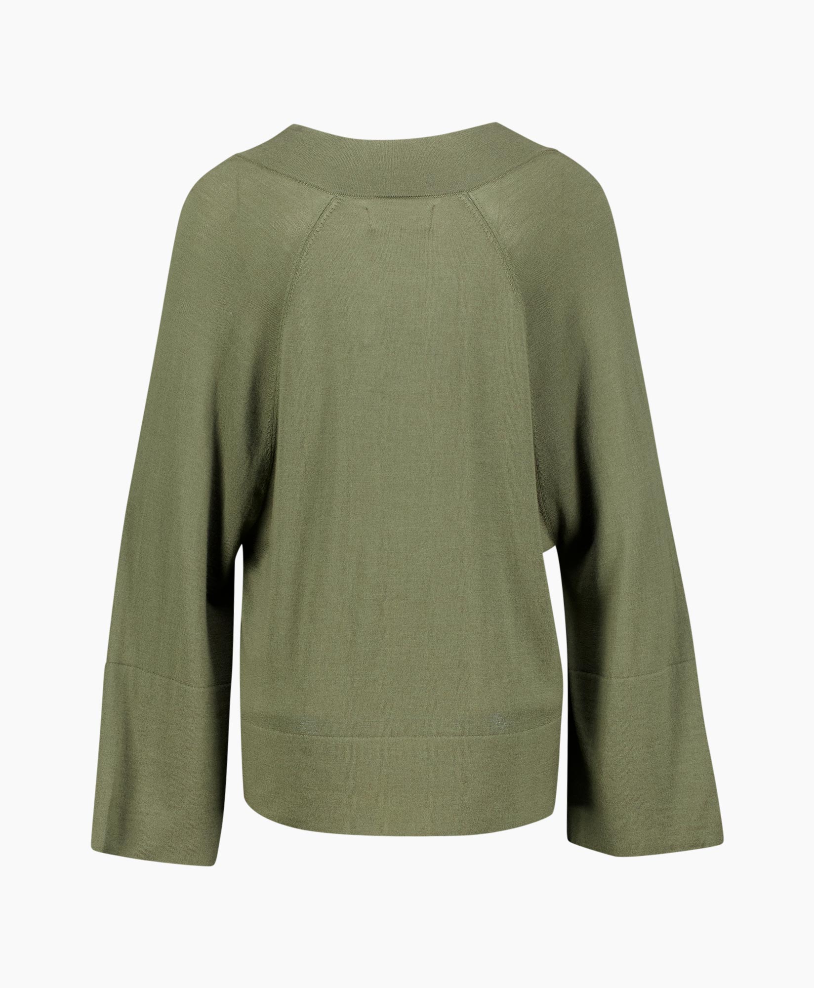 blouse, groen, knoopvoorzijde, lange mouwen, casual