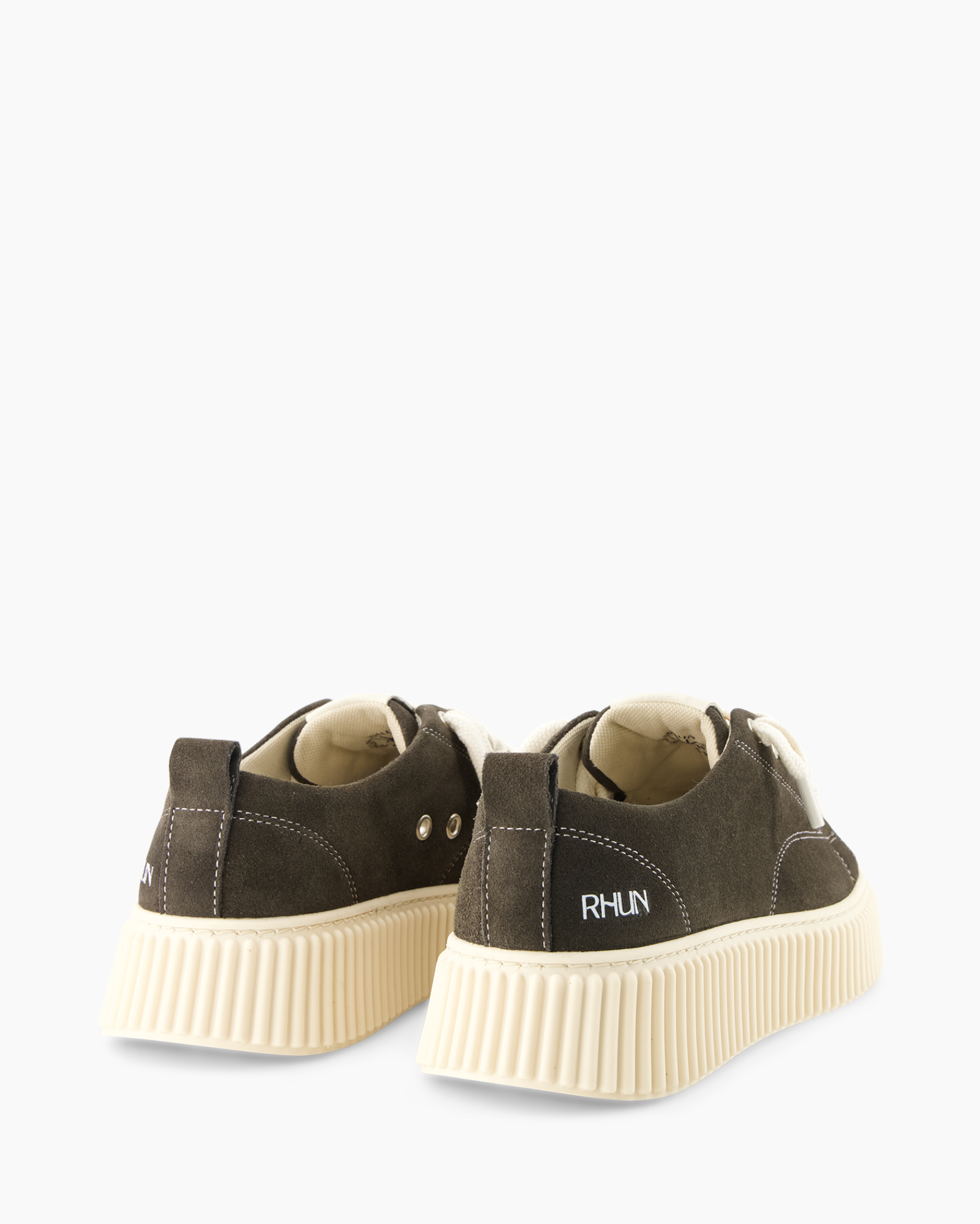 hakken, suede, donkergrijs, platformzool, RHIN?
