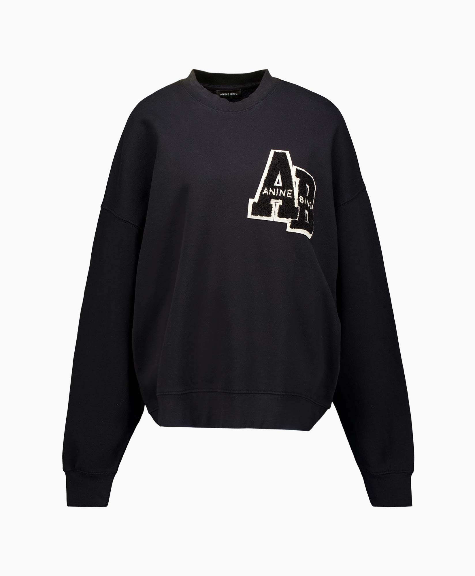 Pullover Miles Letterman Zwart