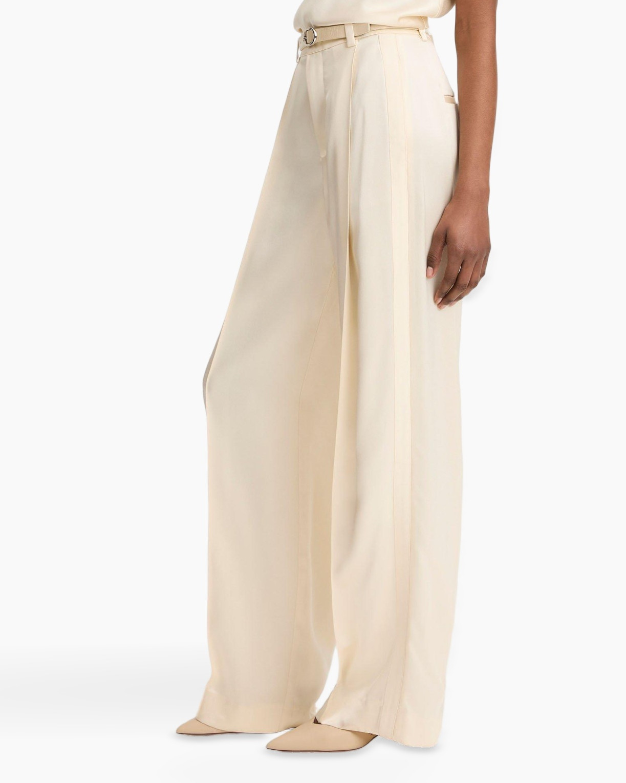 wijded-breed, broek, beige, broek, riem