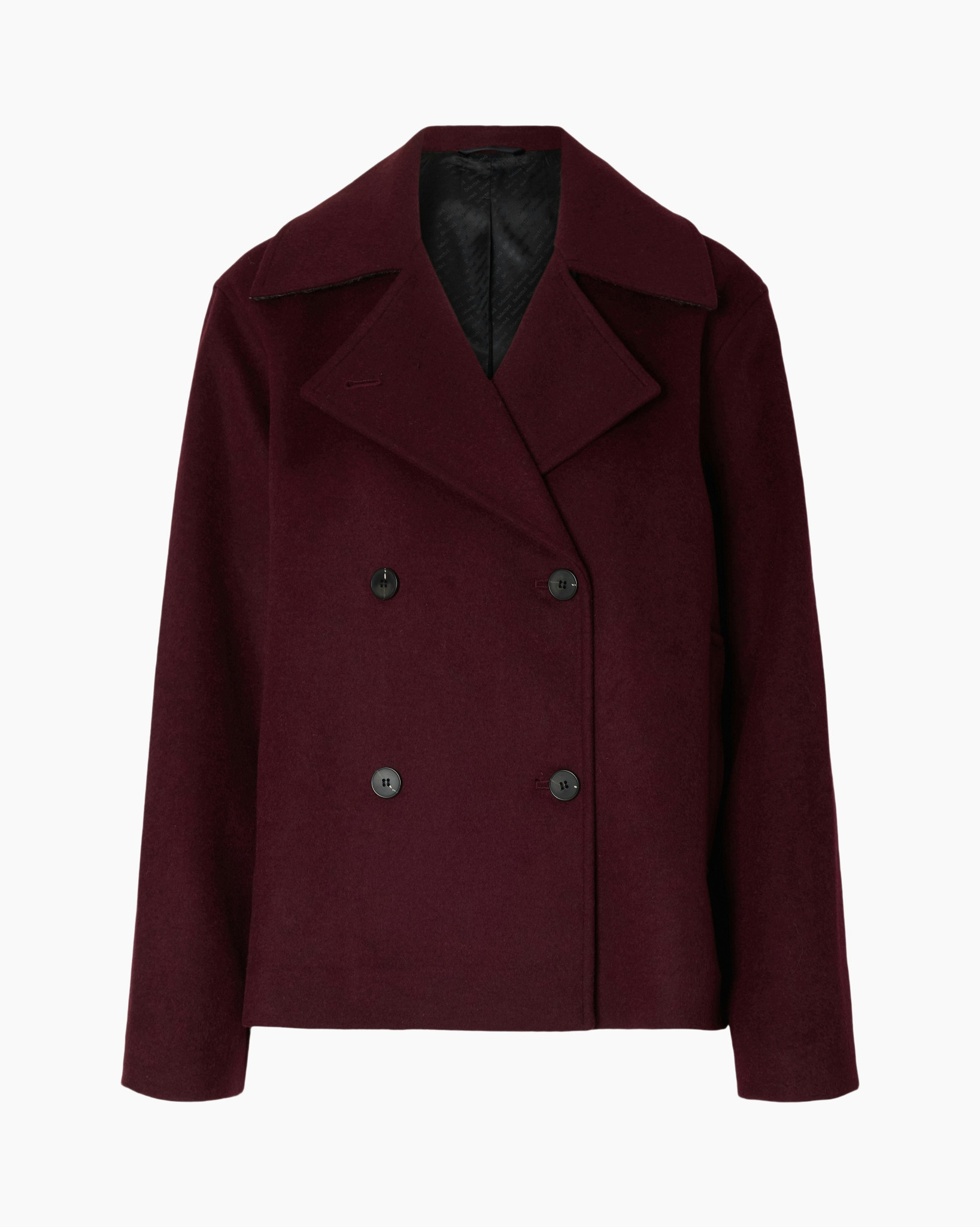 Jack Alma Wool Blend Jacket Noos Aubergine