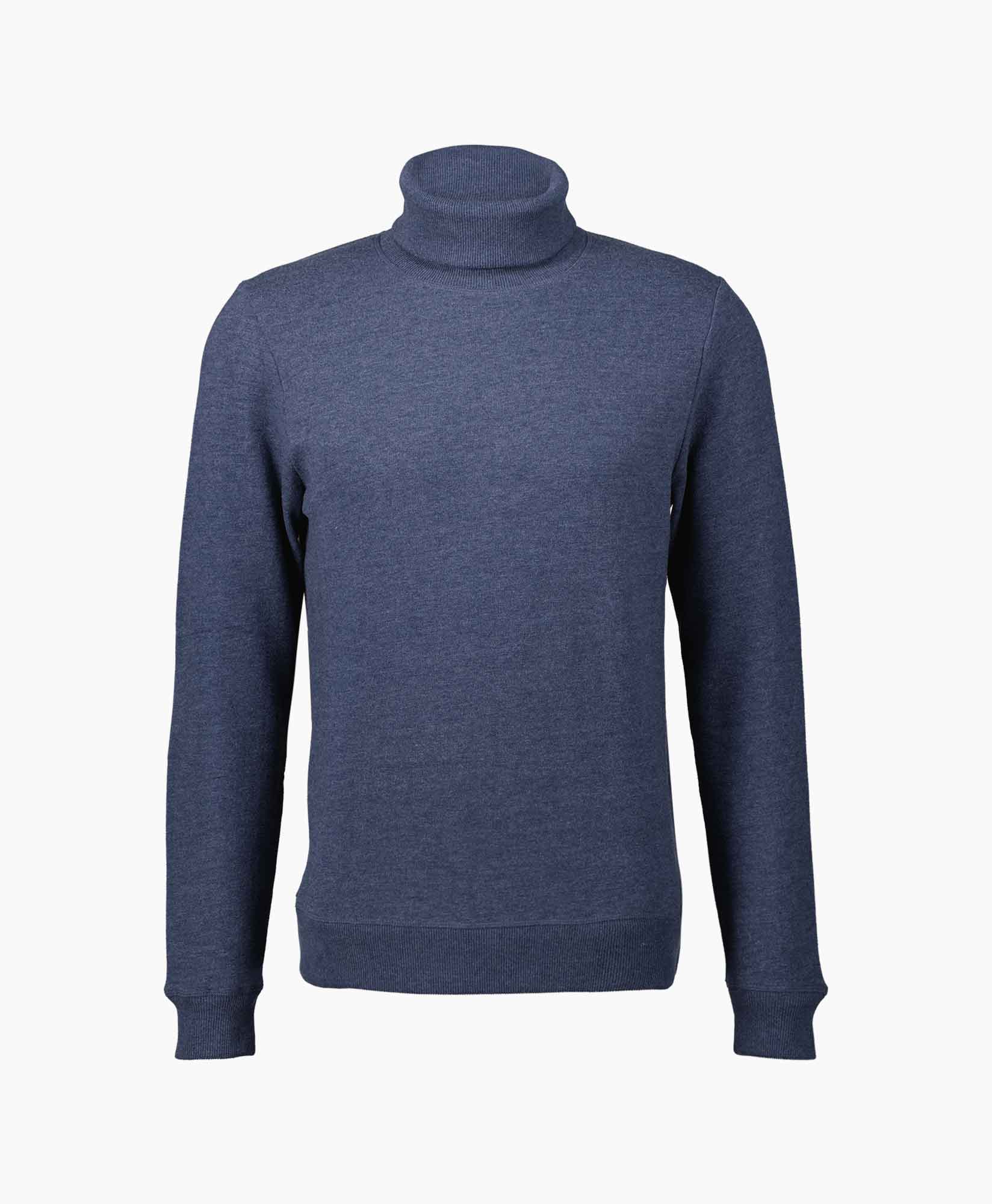 Denham Pullover Tab Roll Knit Cmj Zwart
