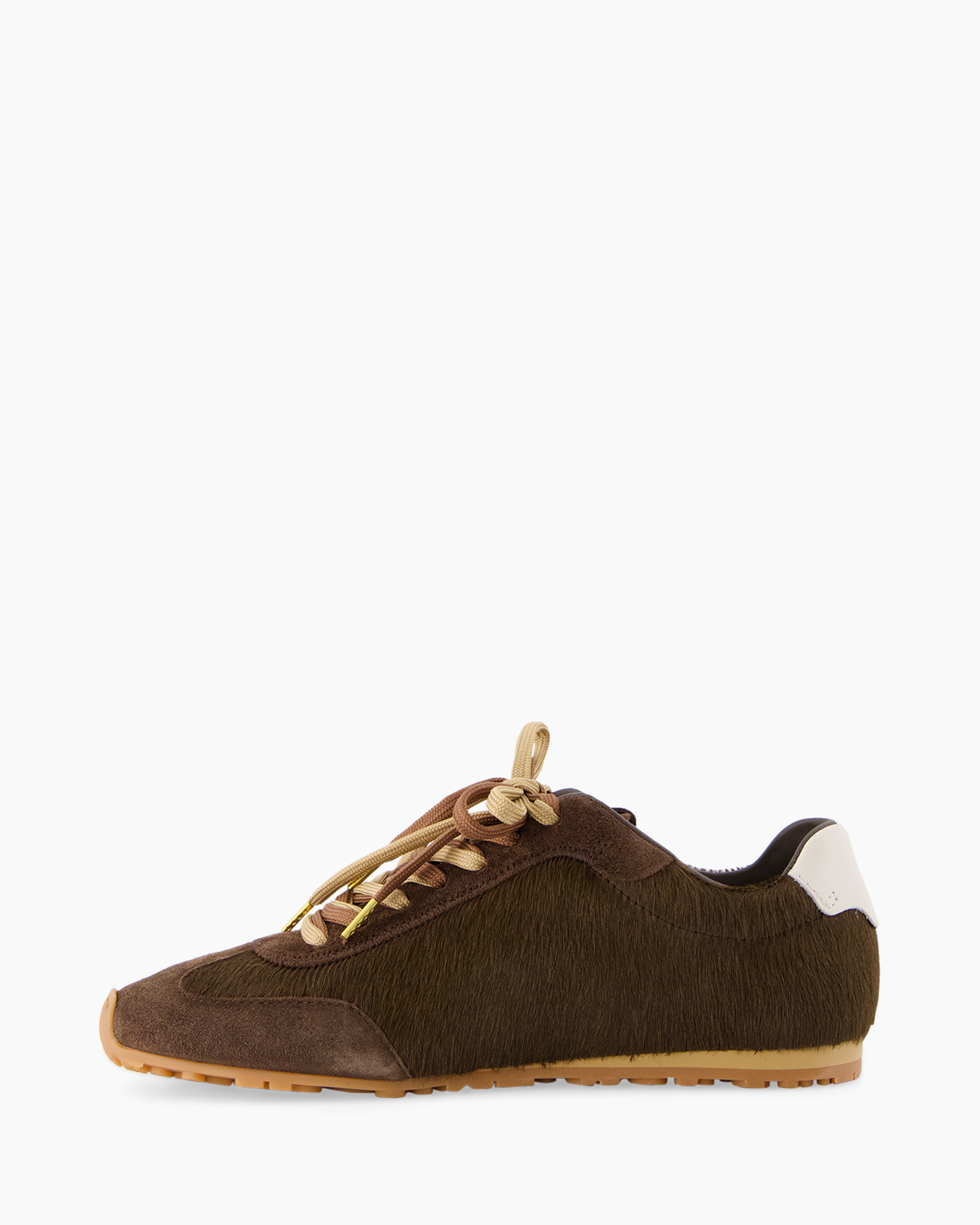 shoe, sneaker, brown, cowhide, lace-up