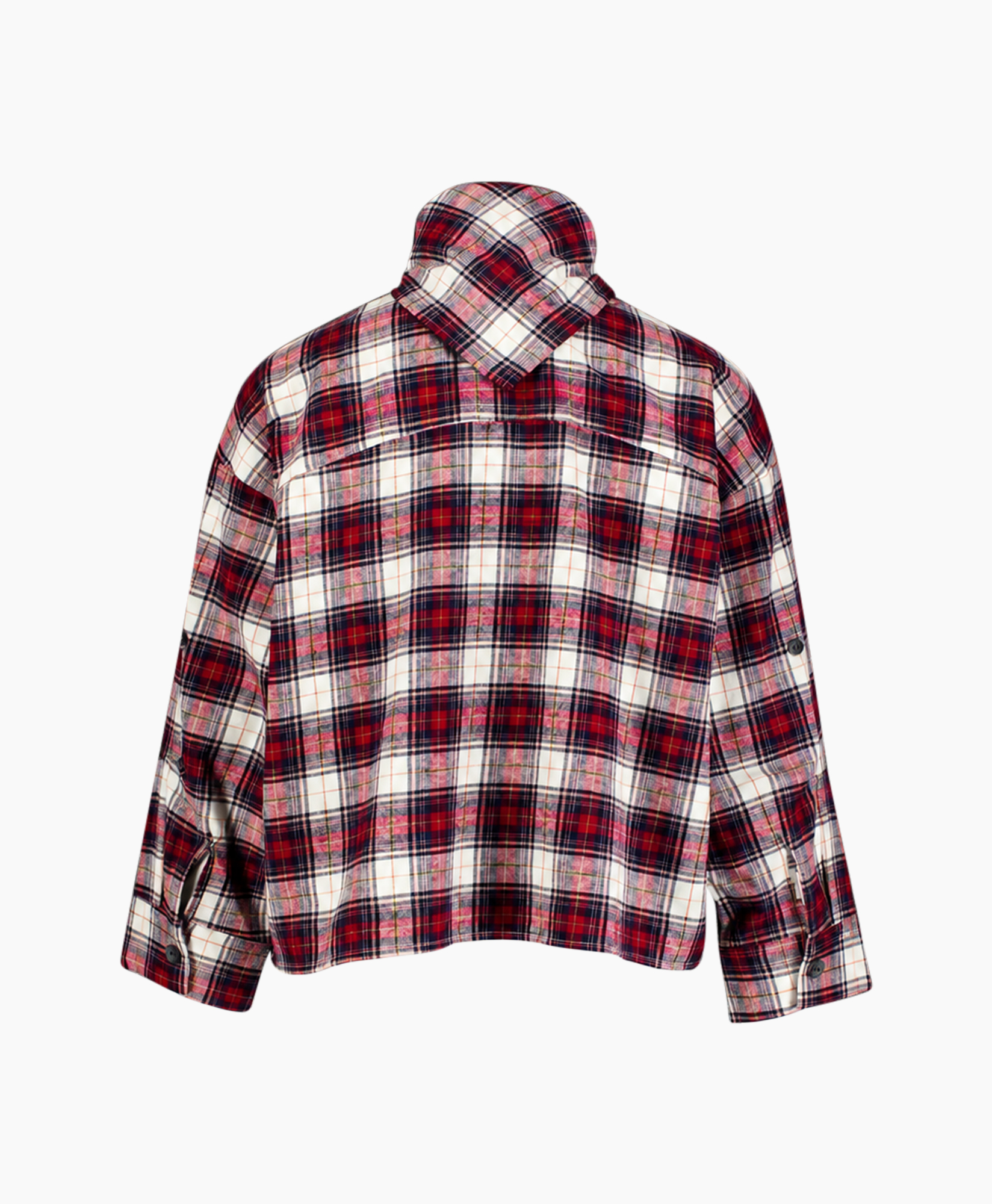 vloerkleed, hemd, flanel, knopsluiting, zak