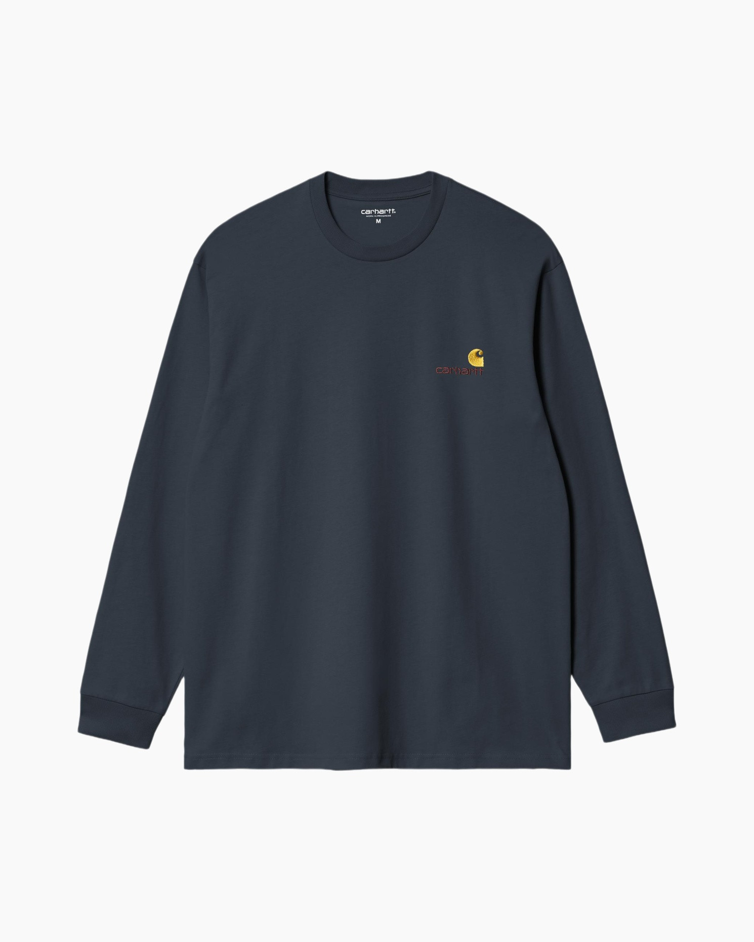 Longsleeve American Script Donker Blauw