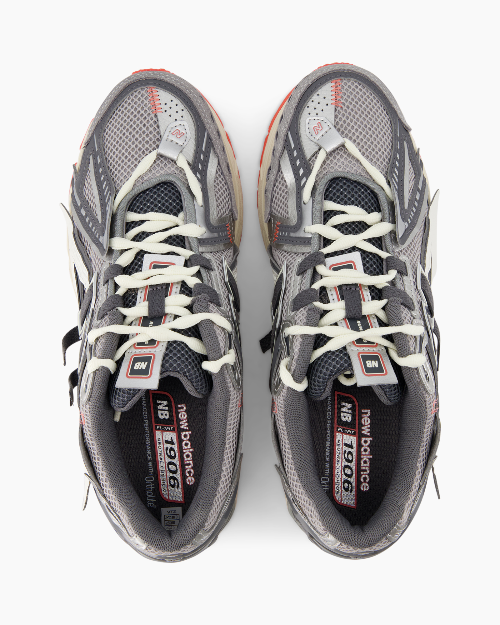 schoenen, sneakers, mesh, veters, grijs